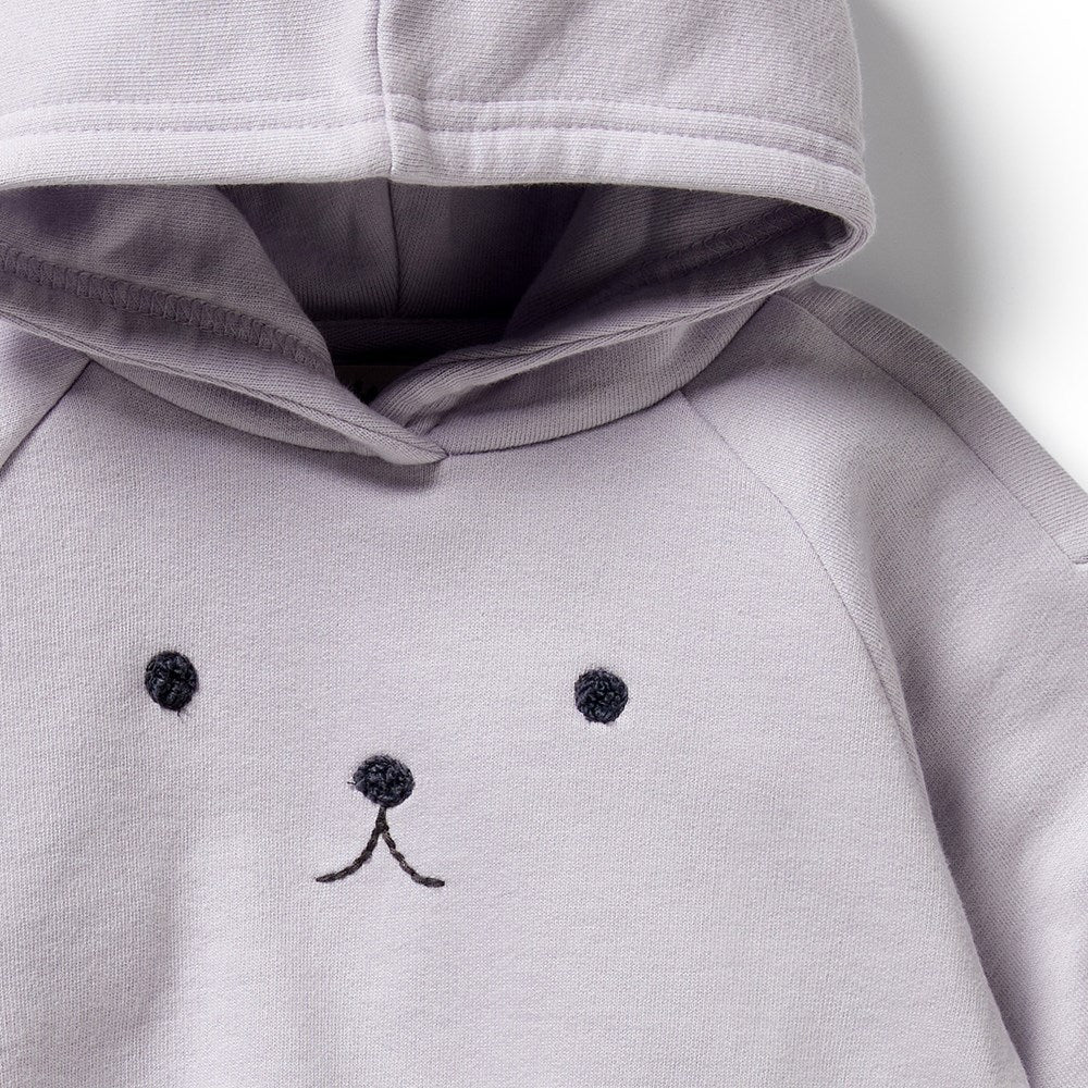 Organic Lavender Terry Cloth Hooded Sweatshirt - Soft & Comfortable Pullover for Women & Men - Perfect for Lounge Wear, Yoga, and Casual Outfits