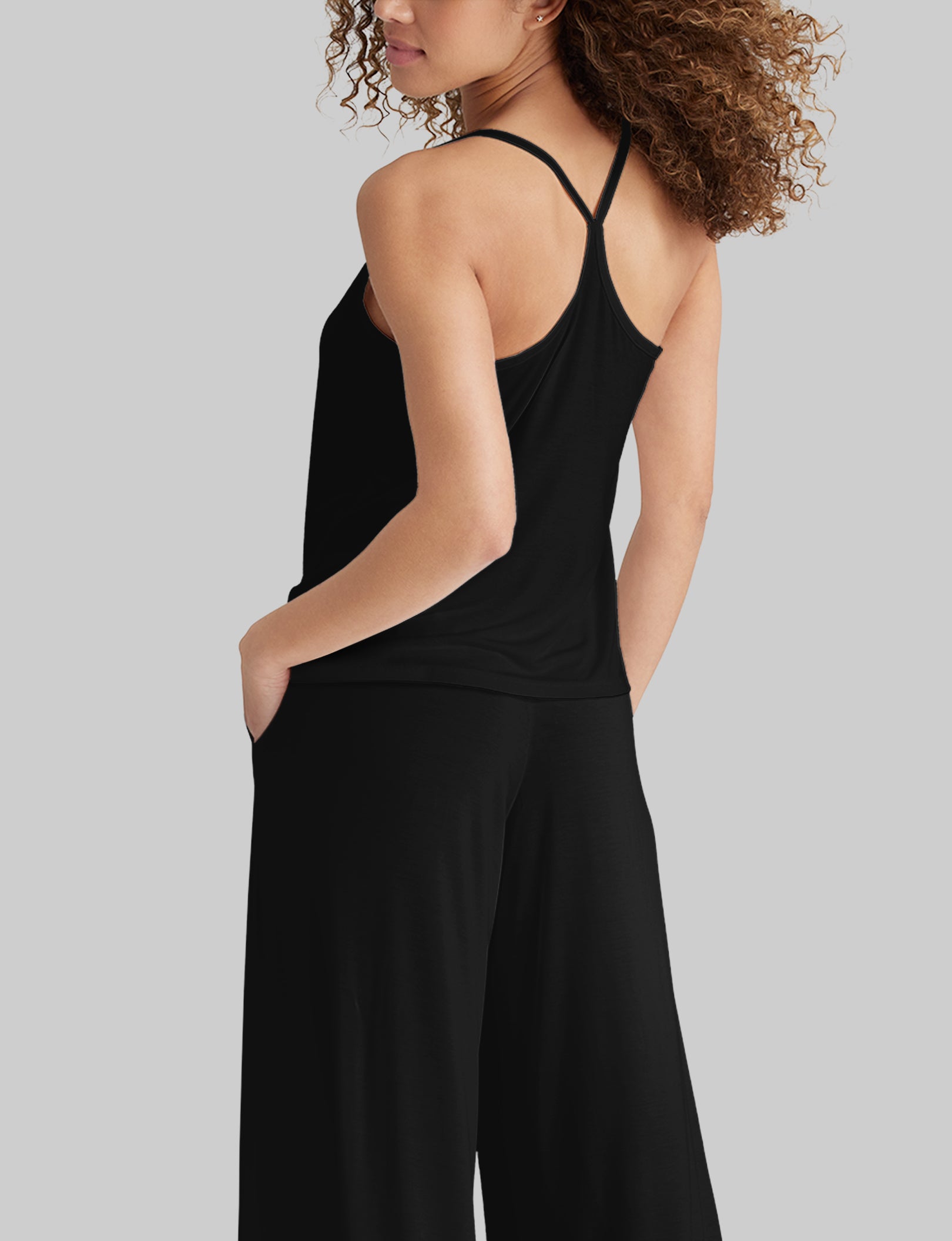 Women's Second Skin Racerback Sleep Tank - Ultra Soft Seamless Sleepwear for Lounge & Nightwear - Perfect for Yoga, Sleeping & Relaxing at Home