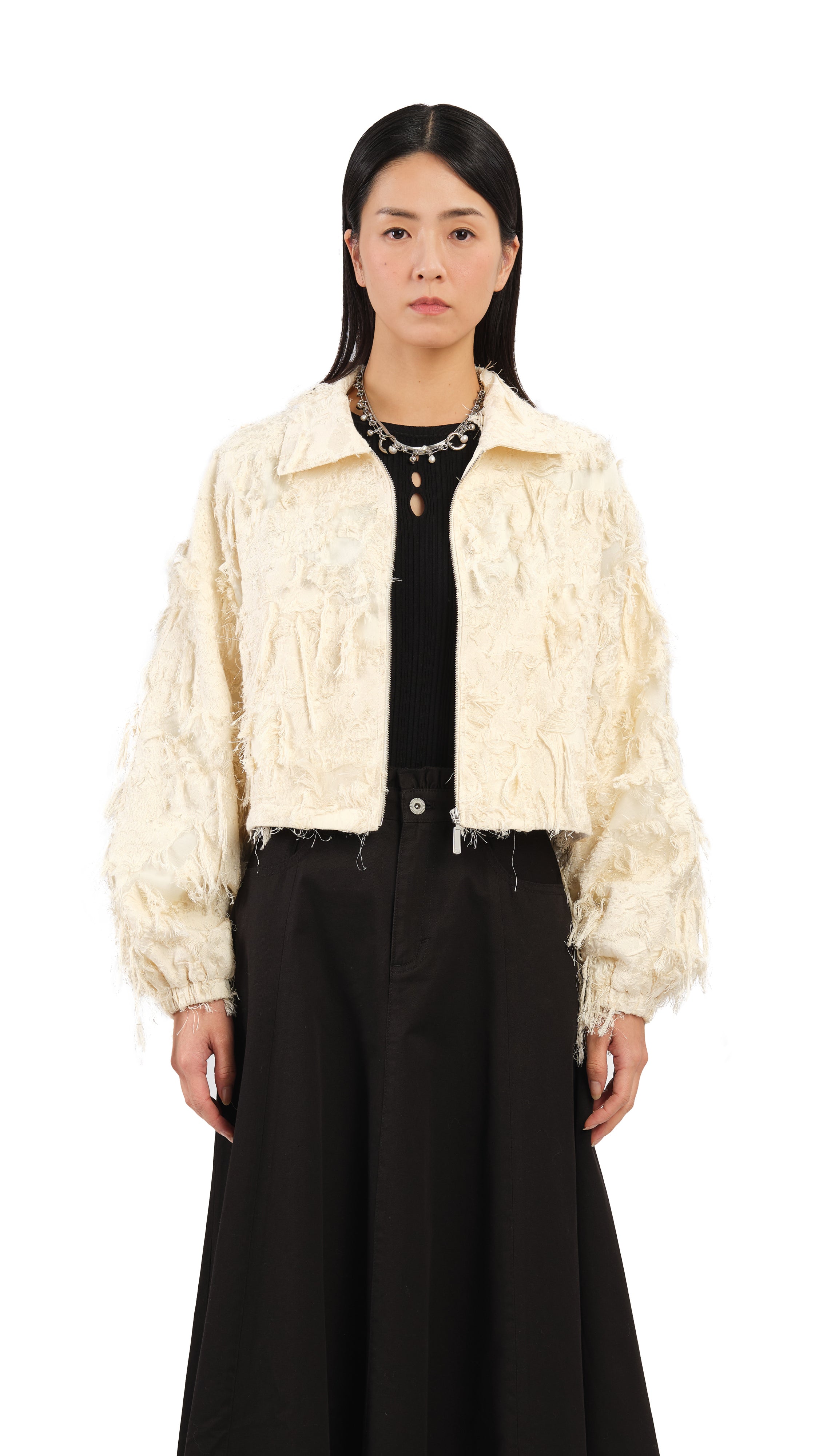 Stylish Jacquard Jacket for Women - Trendy Embroidered Outerwear for Fall & Winter Fashion | Perfect for Office, Dating & Special Occasions