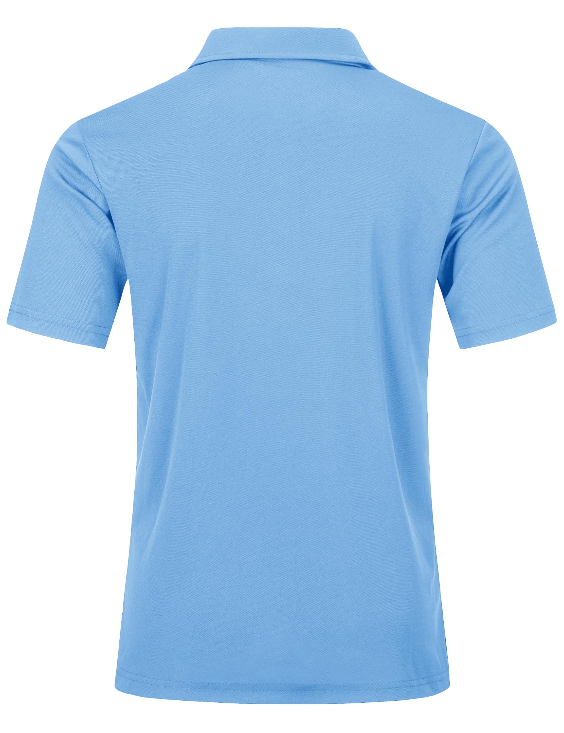 MAGCOMSEN Men's Quick Dry Polo Shirts - Breathable Tennis & Work Casual Shirt with 3 Buttons for Golf, Office & Outdoor Activities