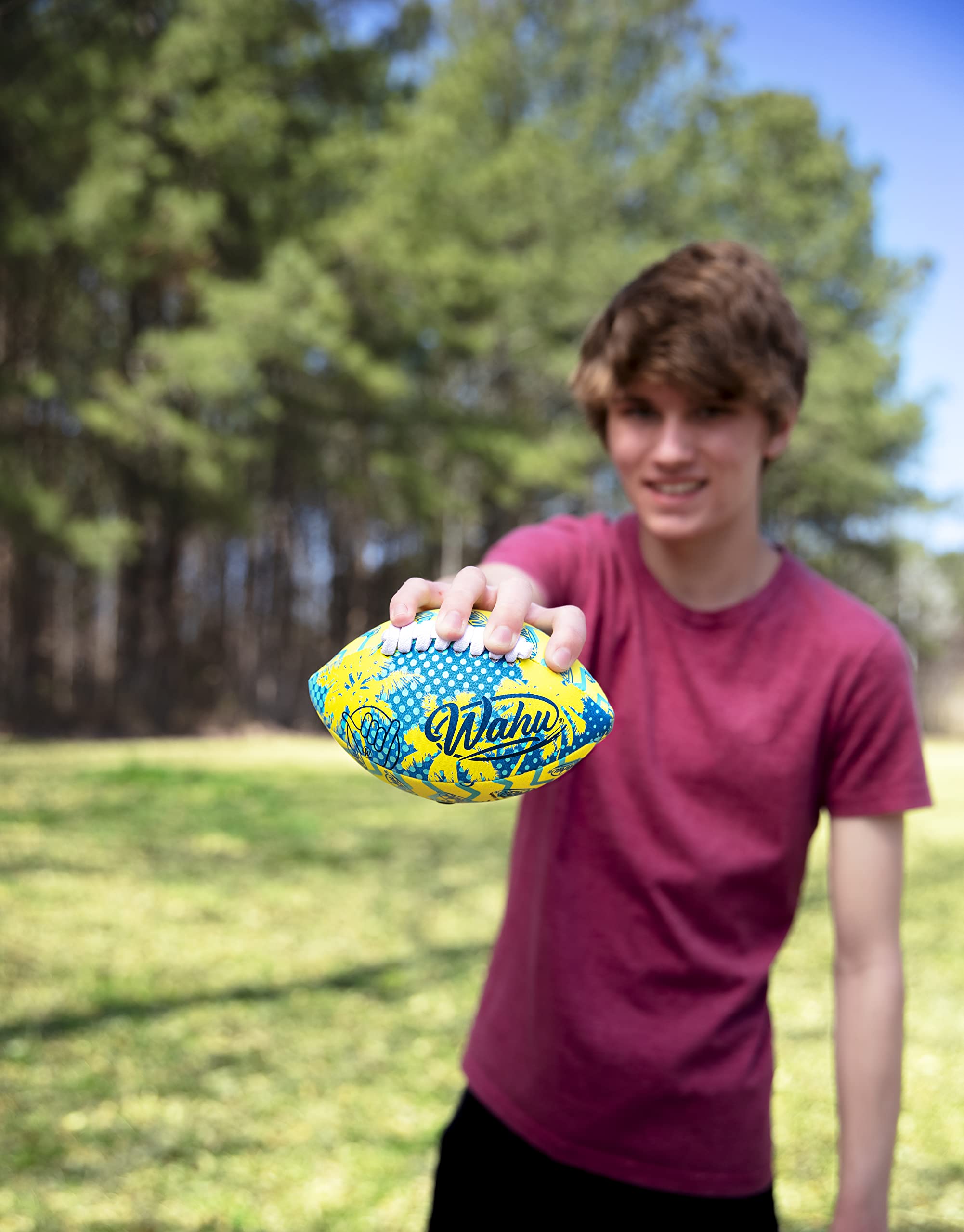 Wahu 100% Waterproof Mini Beach Football with Real Laces - 6.5