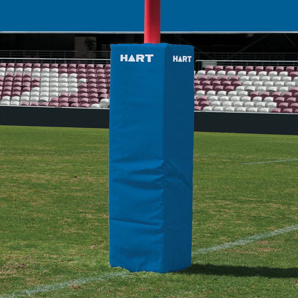 HART Square Rugby Post Pads - 50cm (Set of 4) - High-Density Foam Padding for Rugby Goal Posts - Perfect for Training, Matches & Field Safety