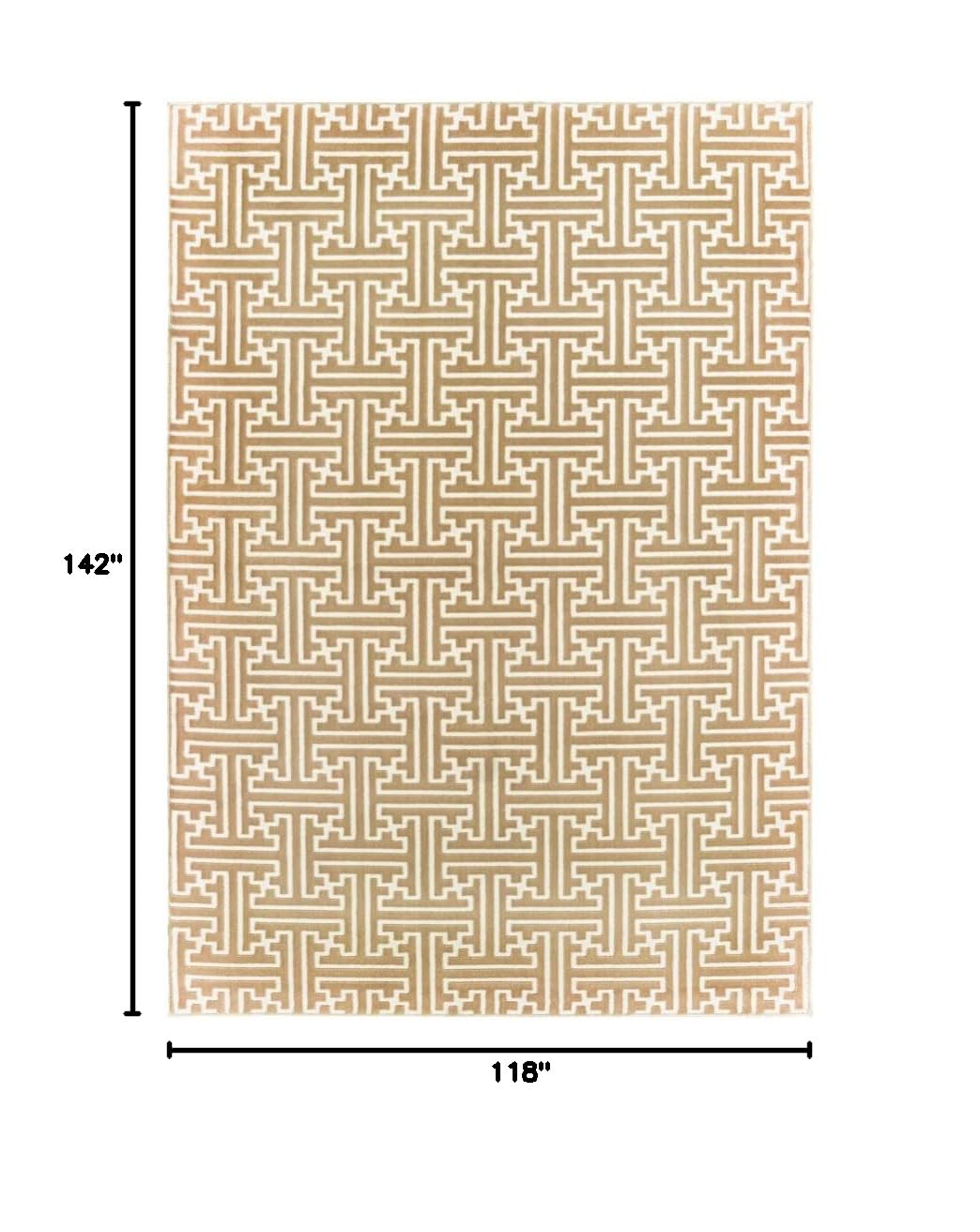 Bowen Casual Rugs 4'x6' Soft Plush Area Rug for Living Room, Bedroom - Non-Slip Comfortable Floor Mat Home Decor (1333Y)