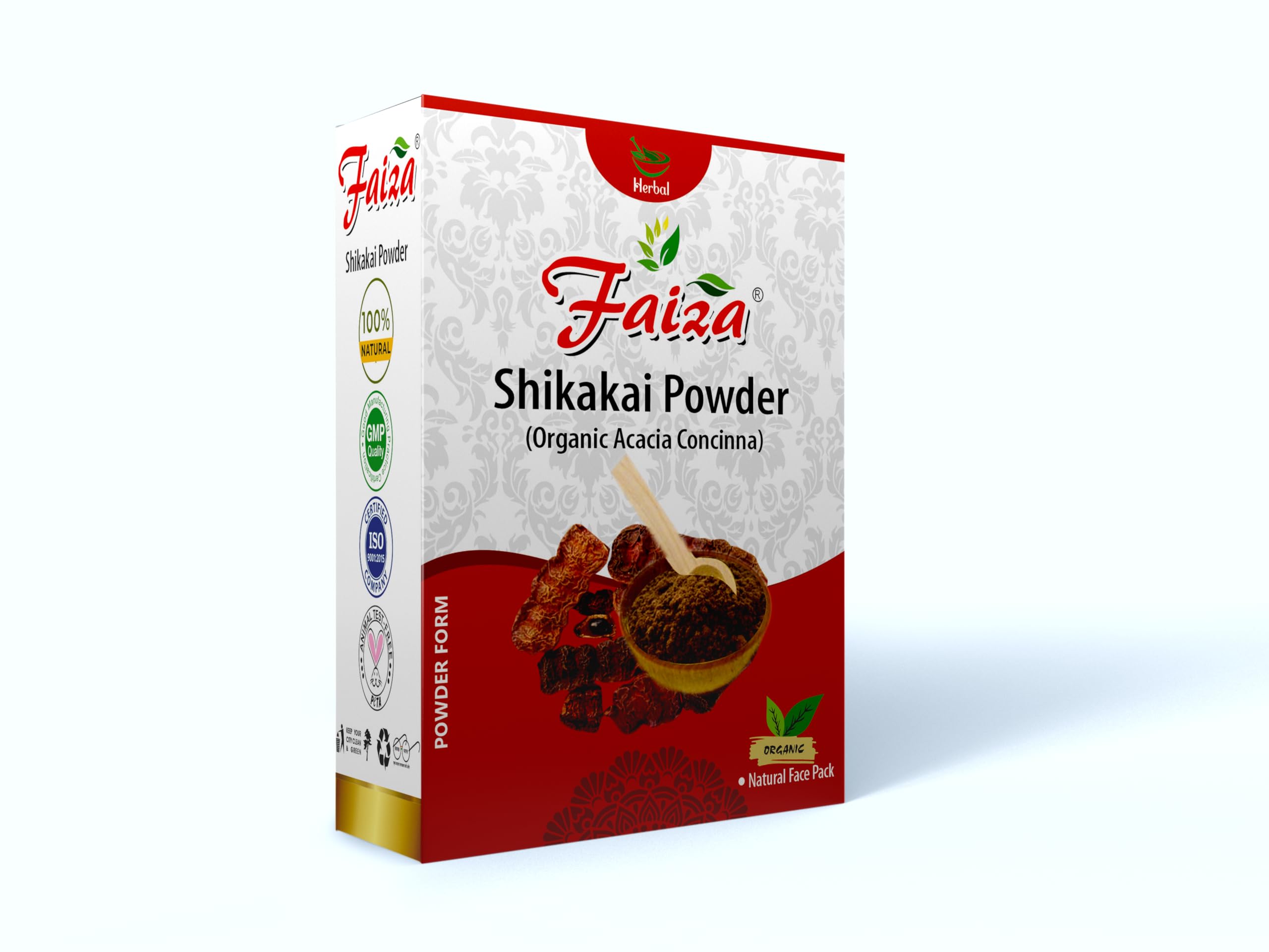 FAIZA Pure 100% Natural Shikakai Powder for Hair Growth & Scalp Care | Chemical-Free Hair Conditioner & Cleanser | Ayurvedic Hair Treatment for Men & Women | 100g | Promotes Stronger, Shinier Hair for Daily Hair Wash & Spa Treatments