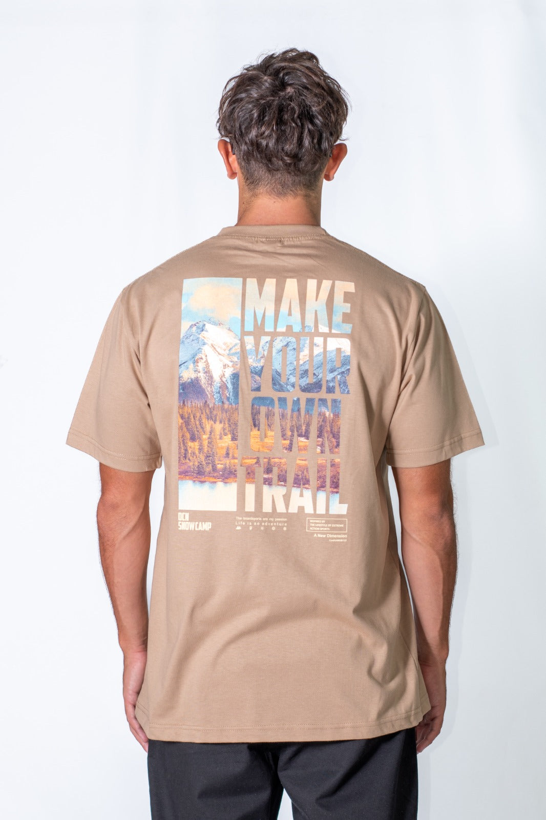Premium Camel OCN H T-Shirt for Men - Soft Cotton Comfort Fit Casual Tee - Perfect for Everyday Wear, Gym & Outdoor Activities