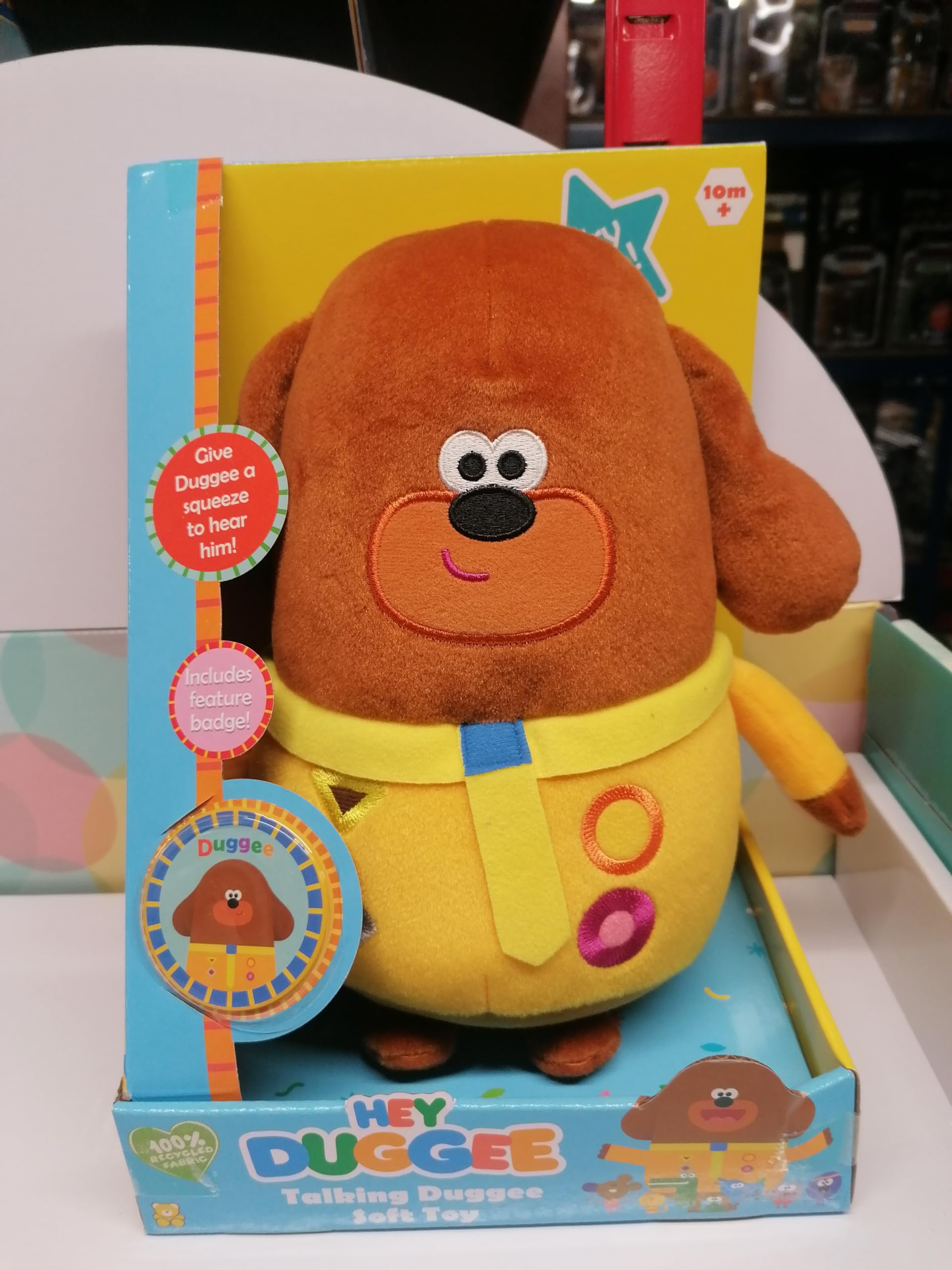 Hey Duggee Talking Plush Toy - Interactive Brown Stuffed Animal for Kids | Perfect for Playtime, Storytelling & Cuddles