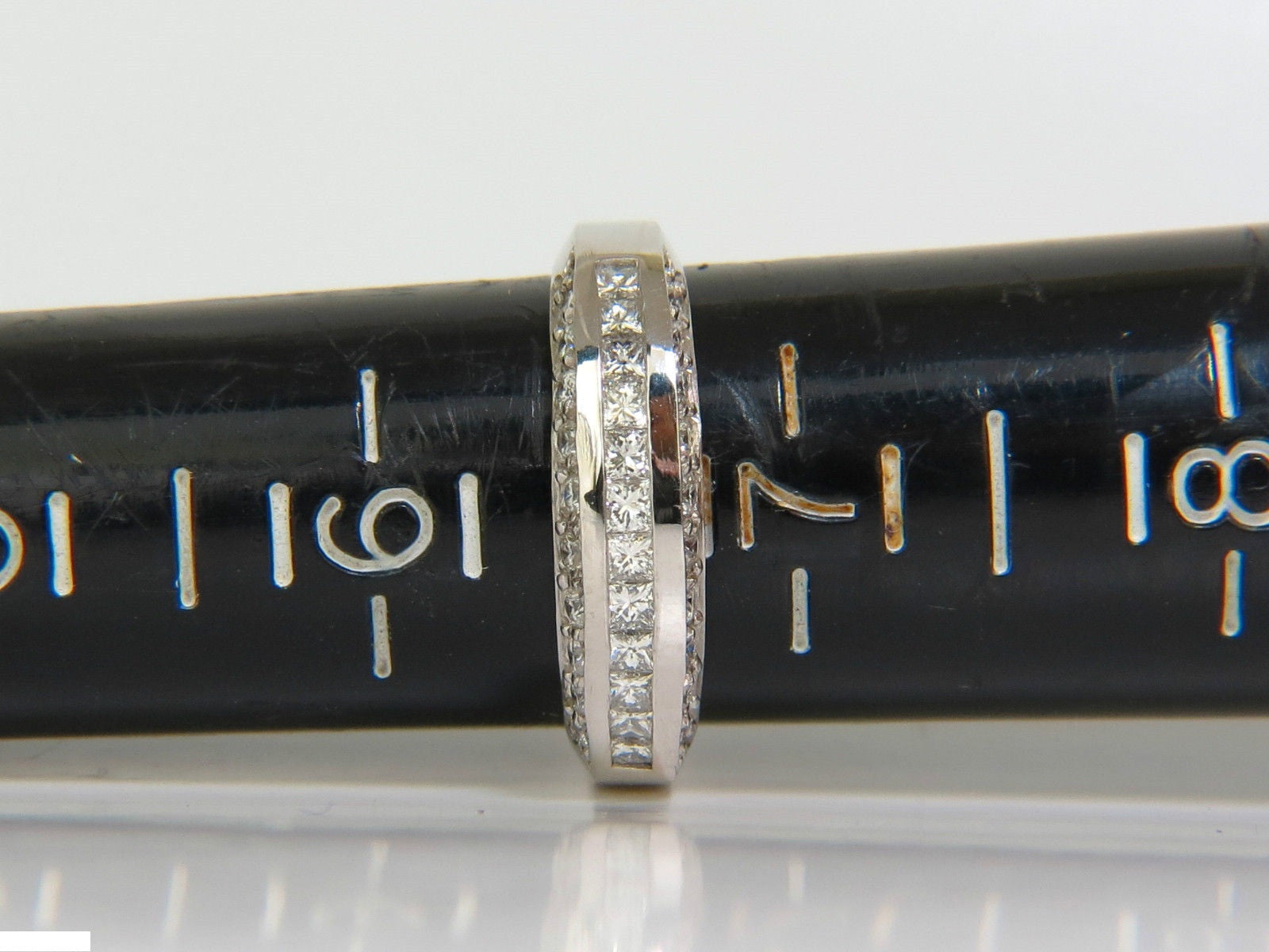 1.20CT Princess & Round Cut Diamond Band Ring in 14KT Gold (G/VS) - Perfect for Engagement, Wedding, Anniversary & Everyday Elegance