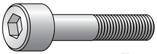 011589 Black-Oxide Alloy Steel Hex Socket Head Screw - 1 1/2