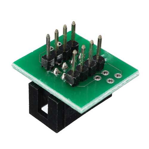 SOIC8 SOP8 Flash Chip Test Clip Adapter - 1.27mm Pitch 8-Pin IC Programmer for BIOS 24 25 93 Series with 2 Power Modules | Perfect for Electronics Repair & Chip Burning