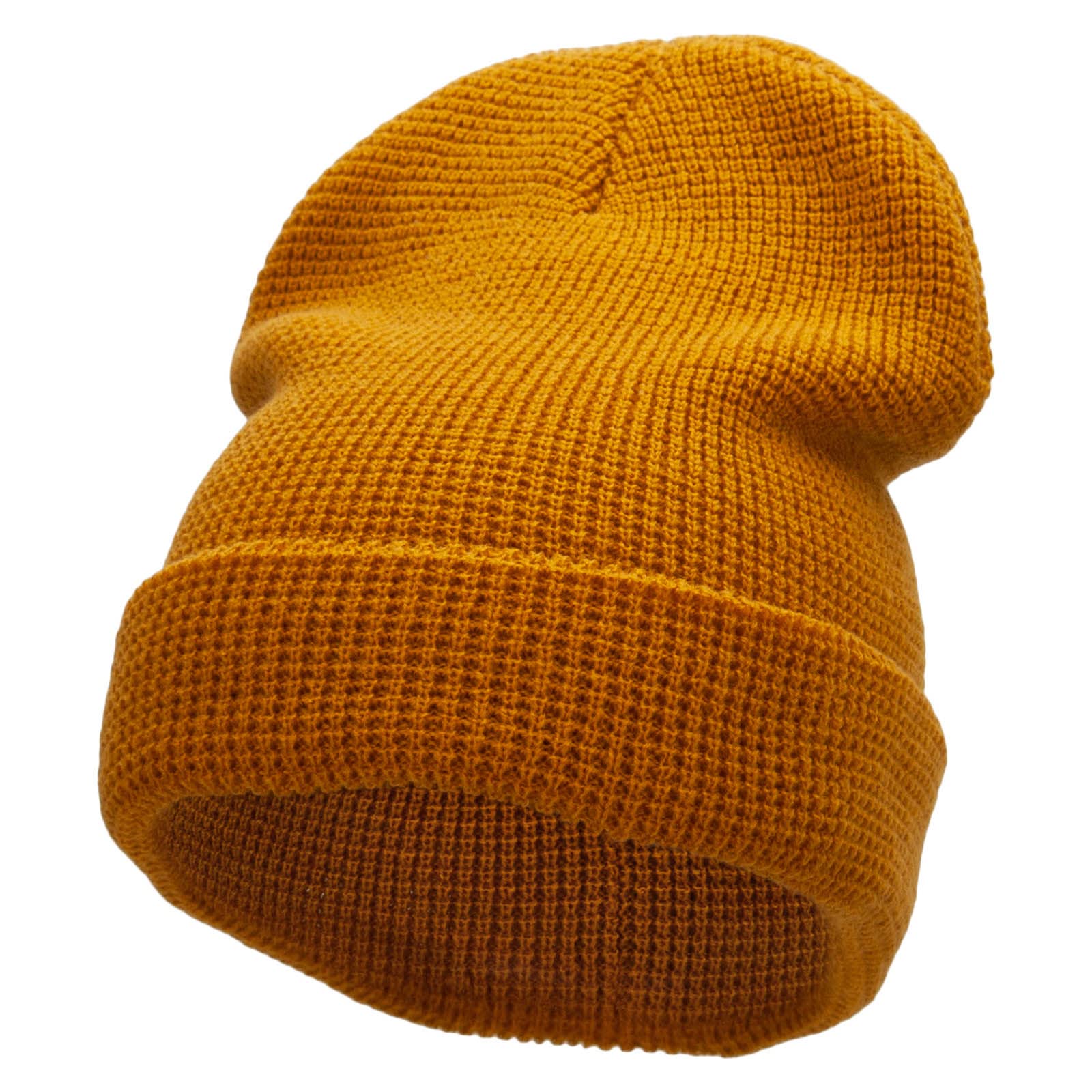 Waffle Knit Cuff Beanie Hat for Men & Women - Soft Winter Warm Knit Hat for Outdoor Activities, Skiing, Snowboarding & Casual Wear