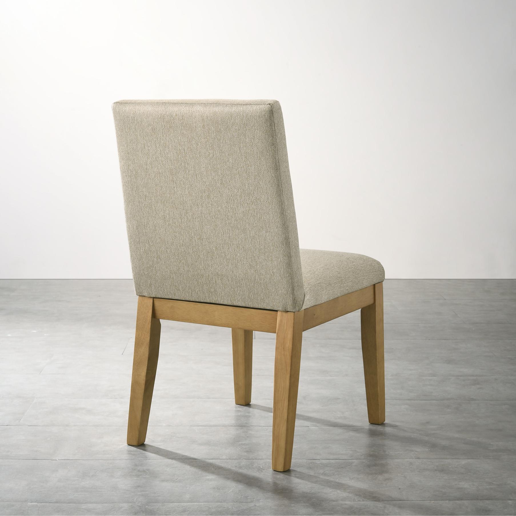 Roundhill Furniture Rocco Contemporary Solid Wood Dining Chairs, Beige, Set of 2 - Modern Kitchen & Dining Room Seating for Home & Restaurant Use