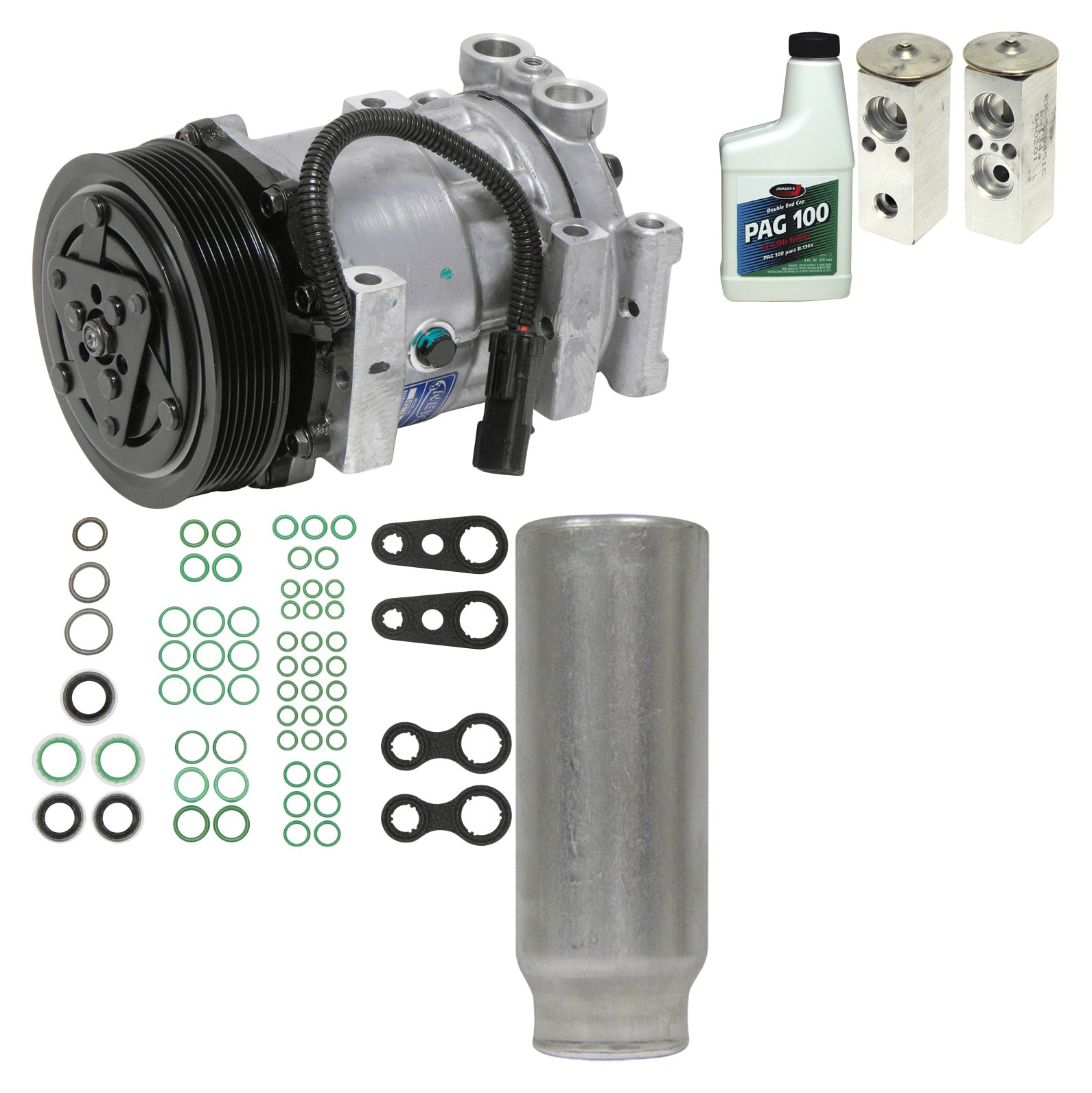 Universal KT 1186 A/C Compressor & Component Kit - Compatible with Most Vehicles | Perfect for AC System Repairs & Maintenance