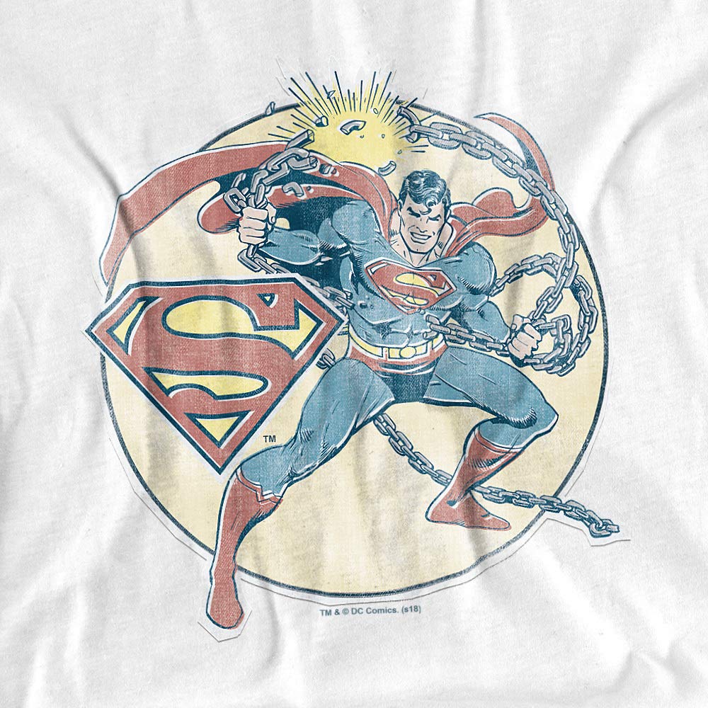 Vintage Superman Graphic Iron-On Women's T-Shirt | Superhero Comic Tee for Casual Wear & Cosplay | Perfect for Comic Con, Halloween & Everyday Outfits