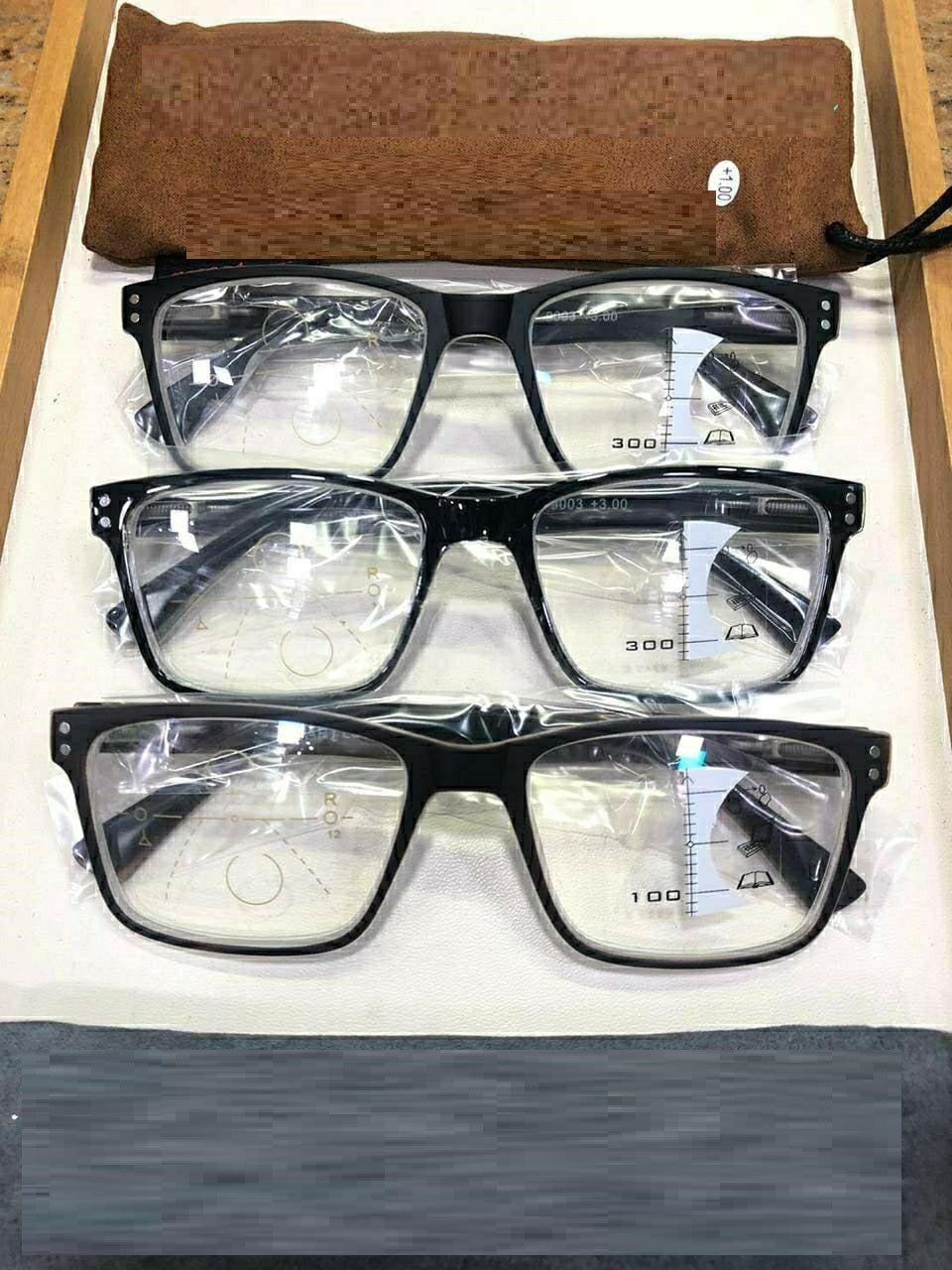 Blue Light Blocking Progressive Reading Glasses - Multifocal Computer Glasses for Men & Women - Reduce Eye Strain for Office Work & Screen Time
