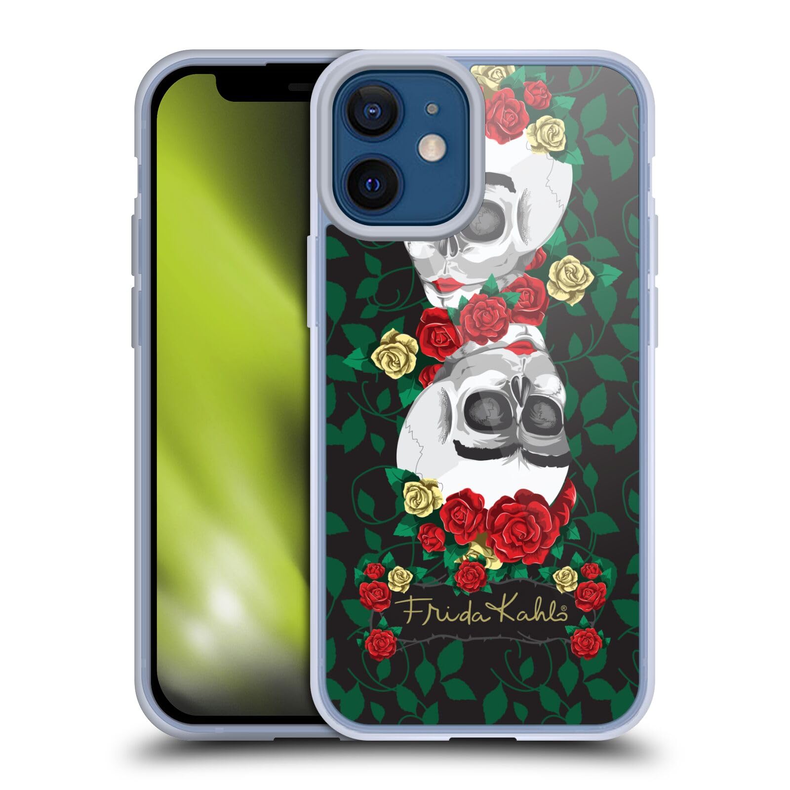 Frida Kahlo Mirror Roses Soft Gel Case for Apple iPhone 12 Mini - Officially Licensed Artistic Phone Cover - Perfect for Art Lovers, Gift Giving & Everyday Protection