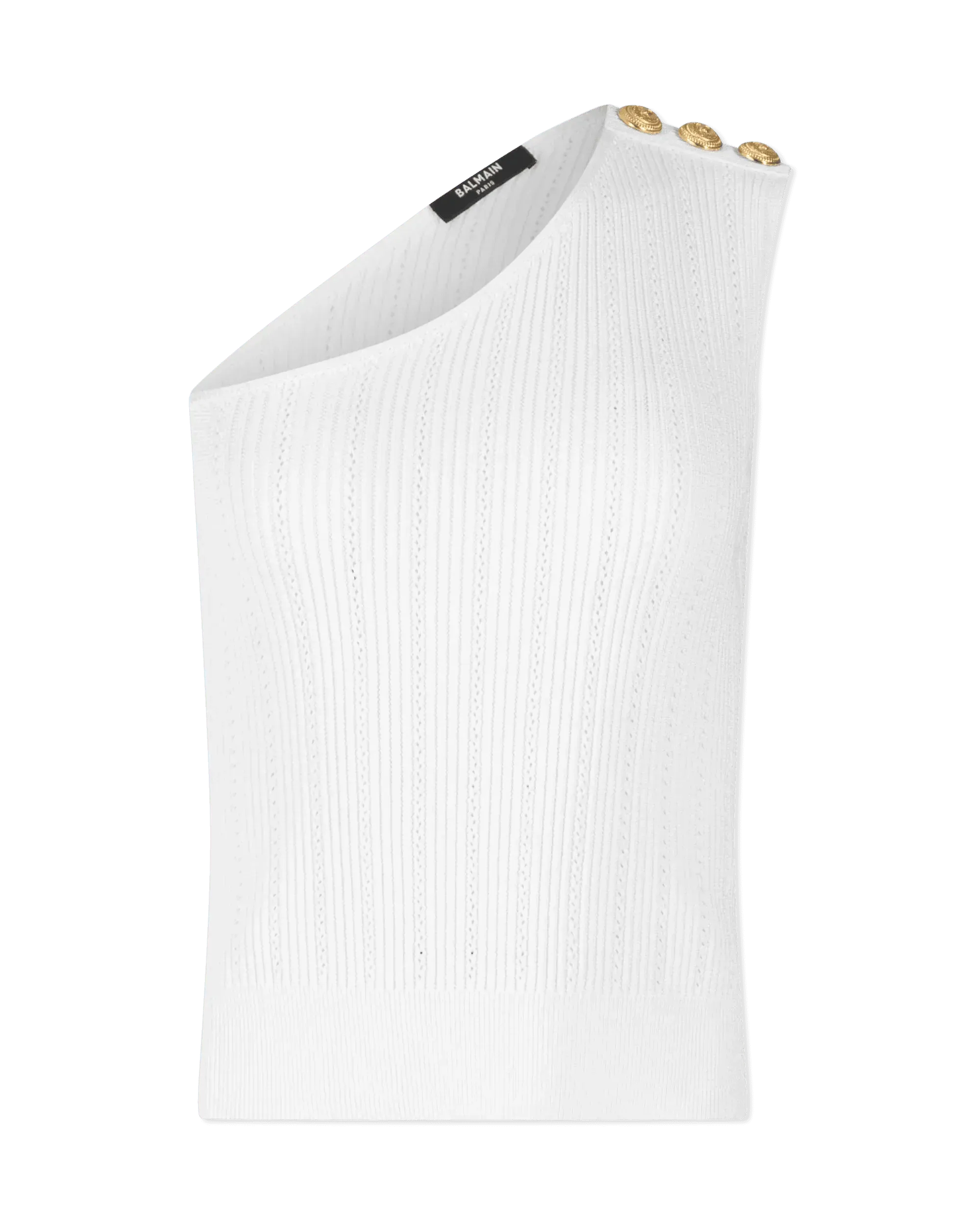 Stylish One Shoulder 3 Button Knit Top for Women - Trendy Off-Shoulder Blouse for Casual Outings & Date Nights