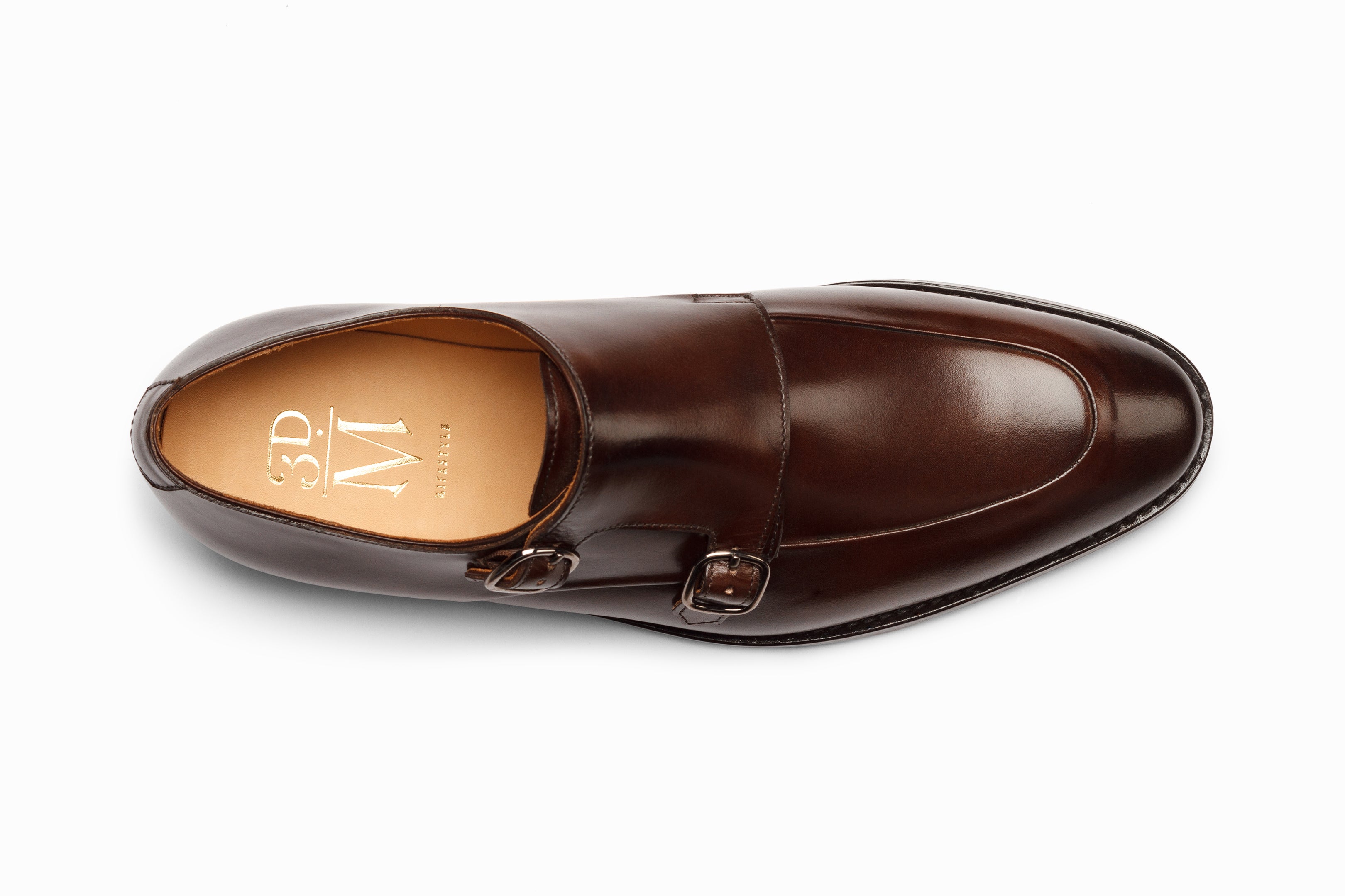 Premium Diplomat Double Monkstrap Dress Shoes for Men - Dark Brown Leather Formal Business & Wedding Shoes - Perfect for Office, Events & Special Occasions