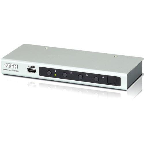 Aten VS481B 4-Port HDMI Switch 4K2K 60Hz HDR - 2 Pack for Home Theater, Gaming & Multi-Monitor Setup