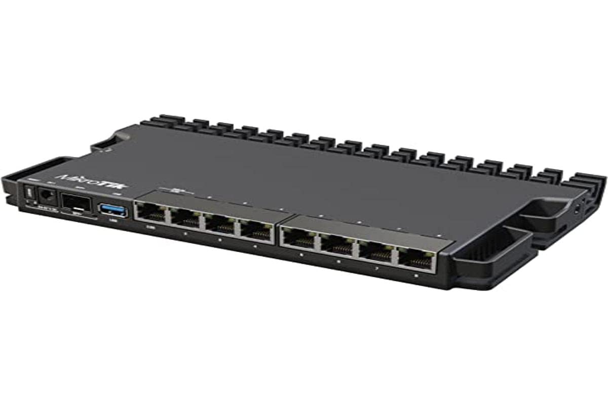 MikroTik RouterBOARD 5009UG+S+ High-Performance Networking Router with Marvell Armada ARMv8 Quad-Core 1.4GHz CPU, 1GB DDR4 RAM, 1GB Storage - Ideal for Small Business, Home Office & Secure VPN Connections
