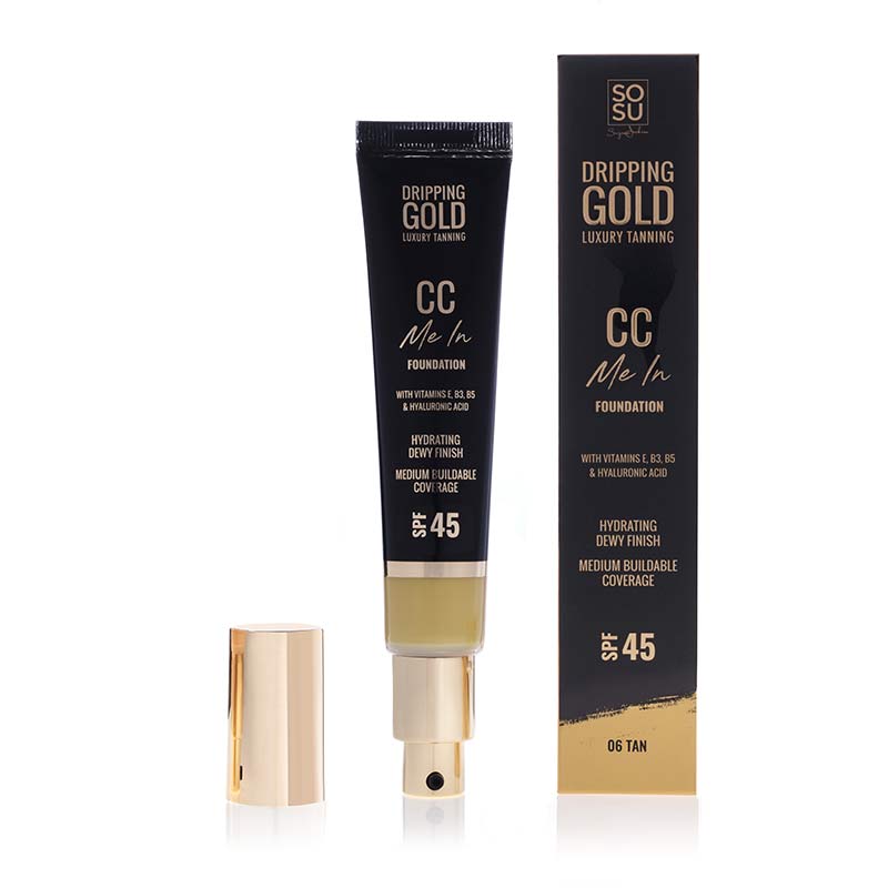 Dripping Gold CC Me In Foundation SPF45 - Full Coverage, Oil-Free & Hydrating Makeup for Flawless Skin | Perfect for Daily Wear & Special Occasions
