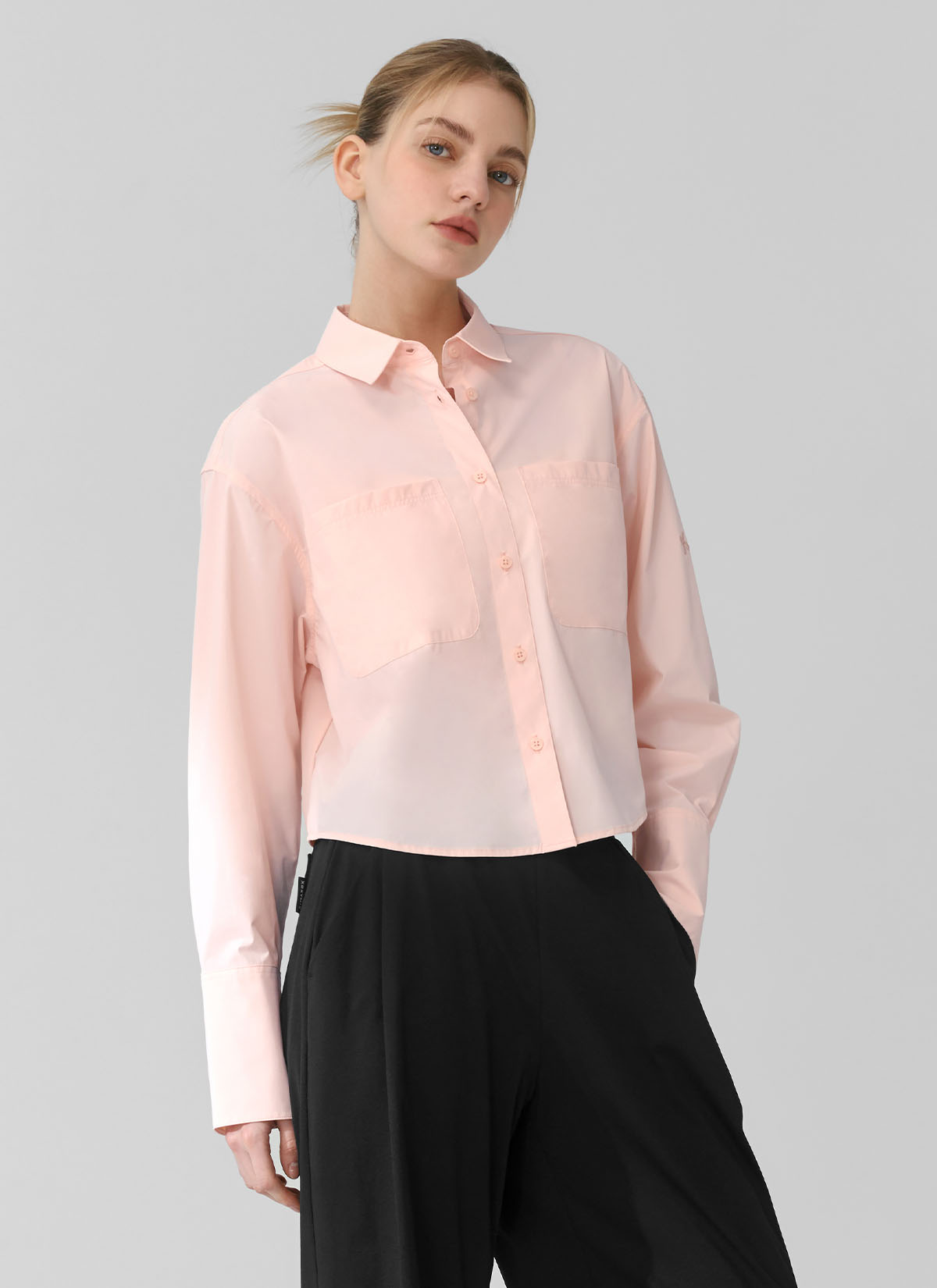 All Around Stretch Crop Shirt - Women's Comfortable Breathable Fashion Top for Yoga, Running & Casual Wear