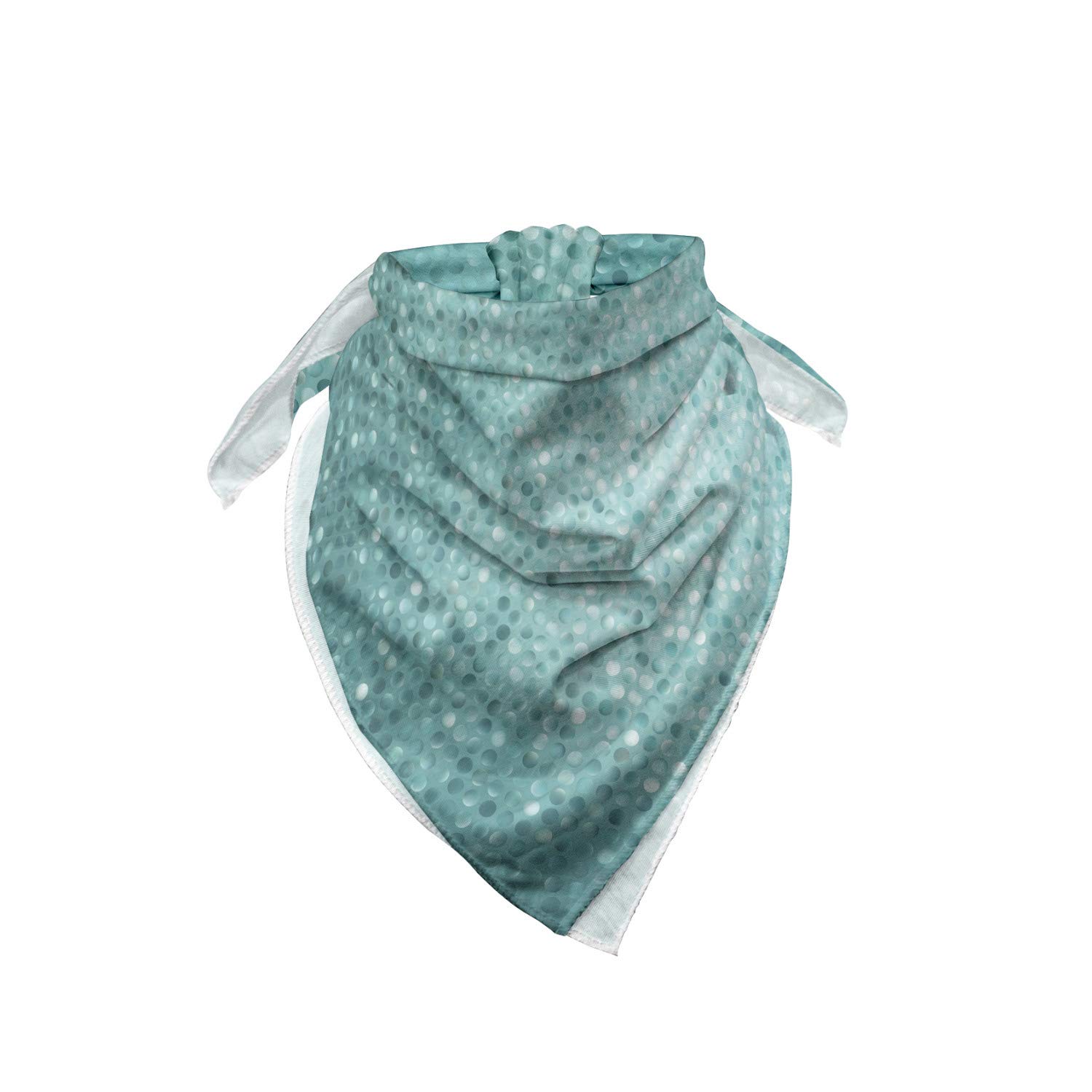 Ambesonne Blue and White Bandana Scarf - Stylish Polka Dot Pattern Unisex Head & Neck Wrap for Outdoor Activities, Music Festivals, and Casual Fashion