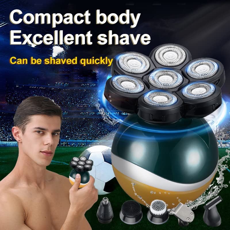5-in-1 Electric Razor for Men - Waterproof Rechargeable Beard Trimmer & Hair Clipper with Portable Design | Perfect for Travel, Gym & Daily Grooming