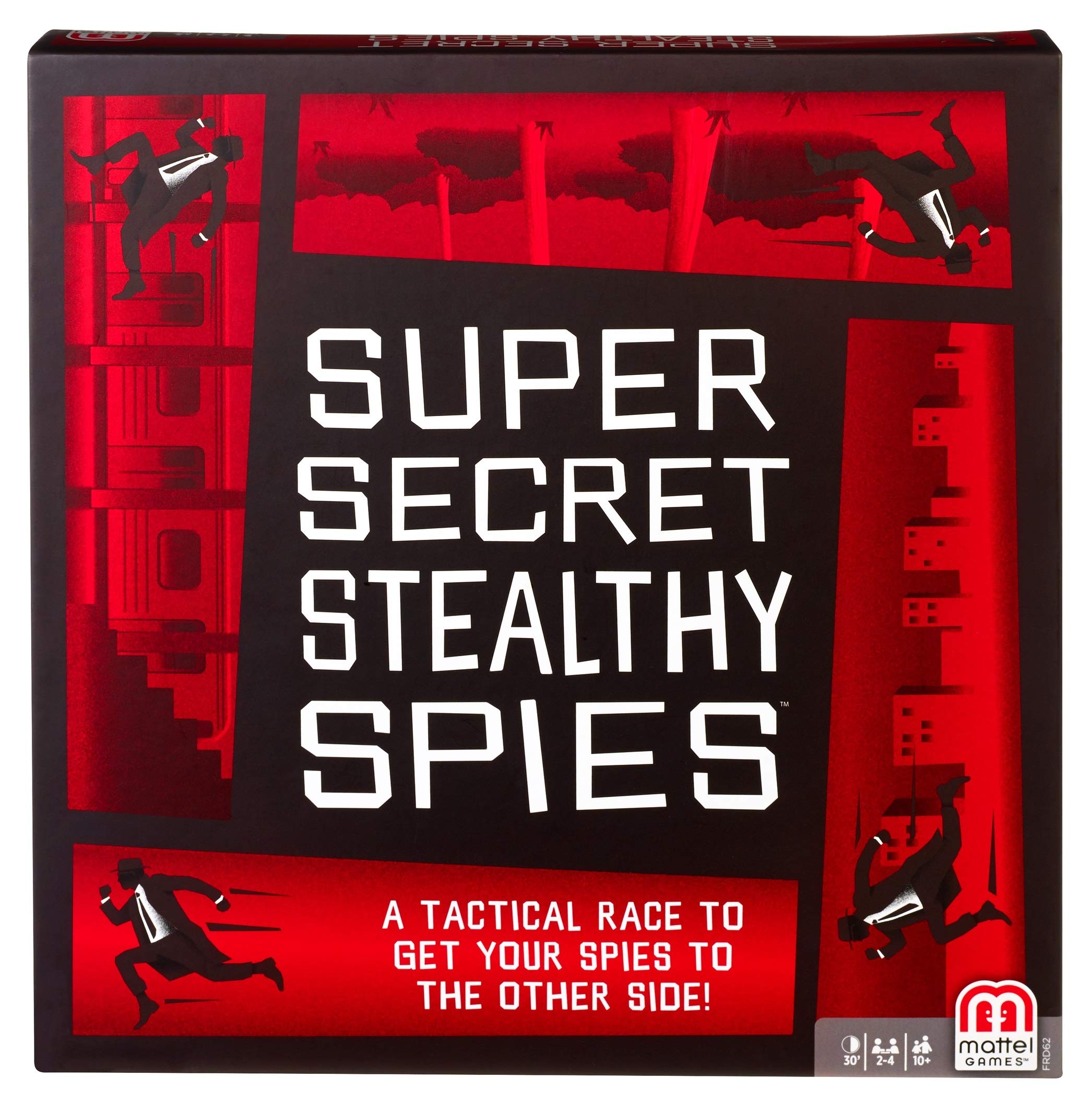 Mattel Games Super Secret Stealthy Spies - Fun Family Board Game for Kids & Adults - Perfect for Game Nights, Birthday Parties & Indoor Activities