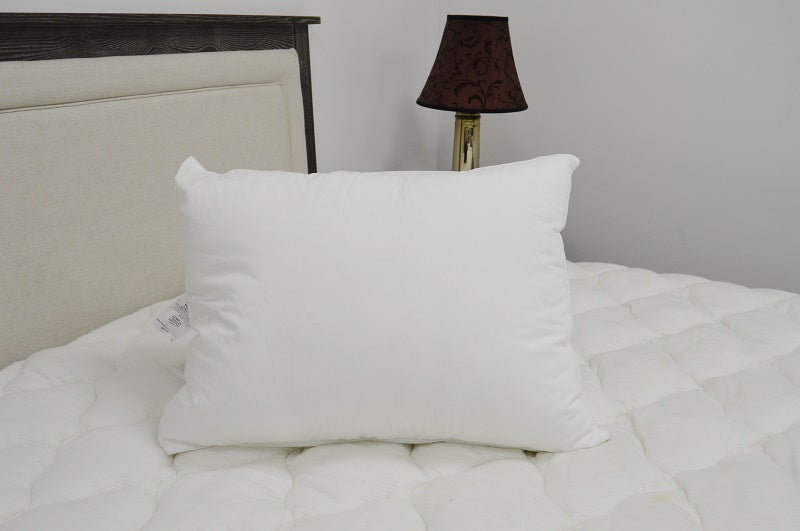 JS Fiber Ultra Down 33oz Soft Pillow - Standard Size Bed Pillow for Side Sleepers, Back Sleepers & Stomach Sleepers - Perfect for Home, Hotel & Travel Use