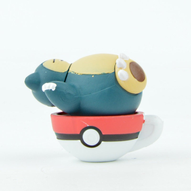 Pokemon Tea Cup Time Bandai Mascot 2 Inch Mini Figure - Cute Collectible Toy for Anime Fans, Perfect for Desk Decor, Party Favors & Gift Giving