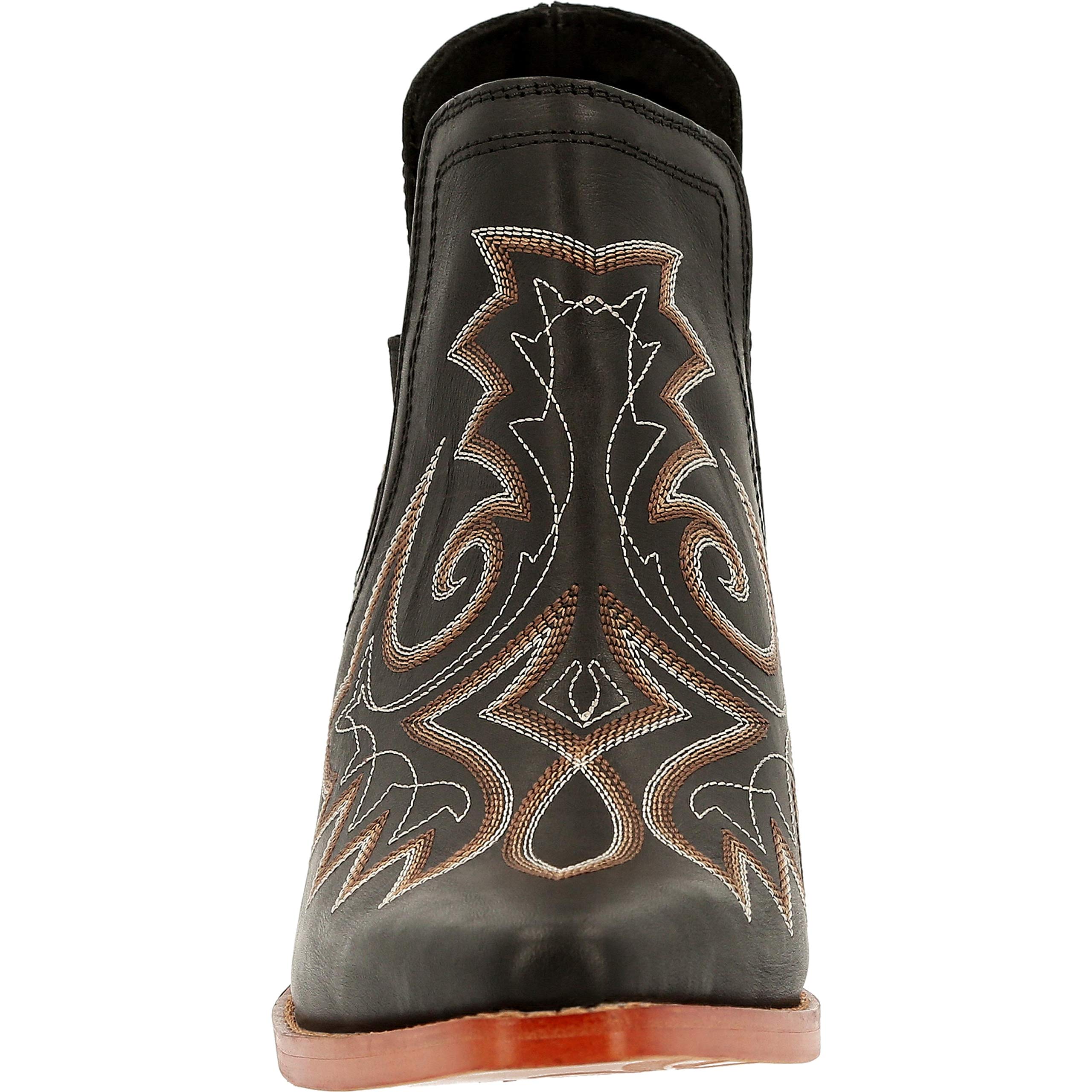 Durango Women's Black Western Fashion Bootie Boot - Stylish Cowgirl Ankle Boots for Country Dancing, Rodeo & Casual Wear