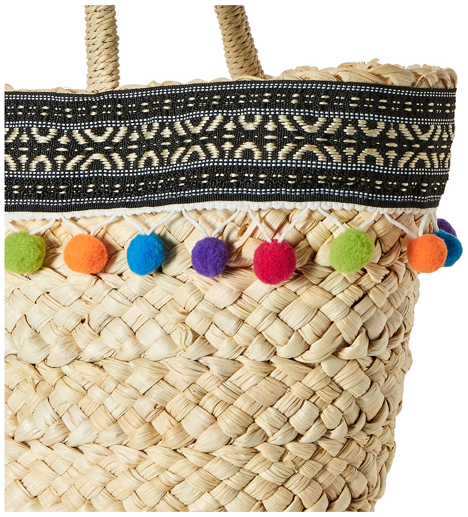 Hadley Wren Natural Straw Handbag for Women - Eco-Friendly Woven Beach Tote Bag - Perfect for Summer Vacation, Poolside, and Outdoor Picnics