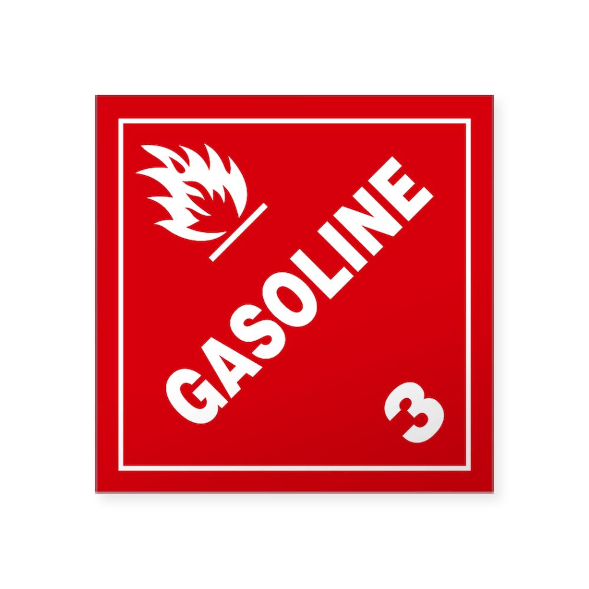 Premium ADR Sticker 3 Gasoline Square Bumper Decal for Cars, Trucks & Motorcycles - Durable Vinyl Car Sticker for Fuel Lovers & Automotive Enthusiasts - Perfect for Bumpers, Windows, Laptops & DIY Projects