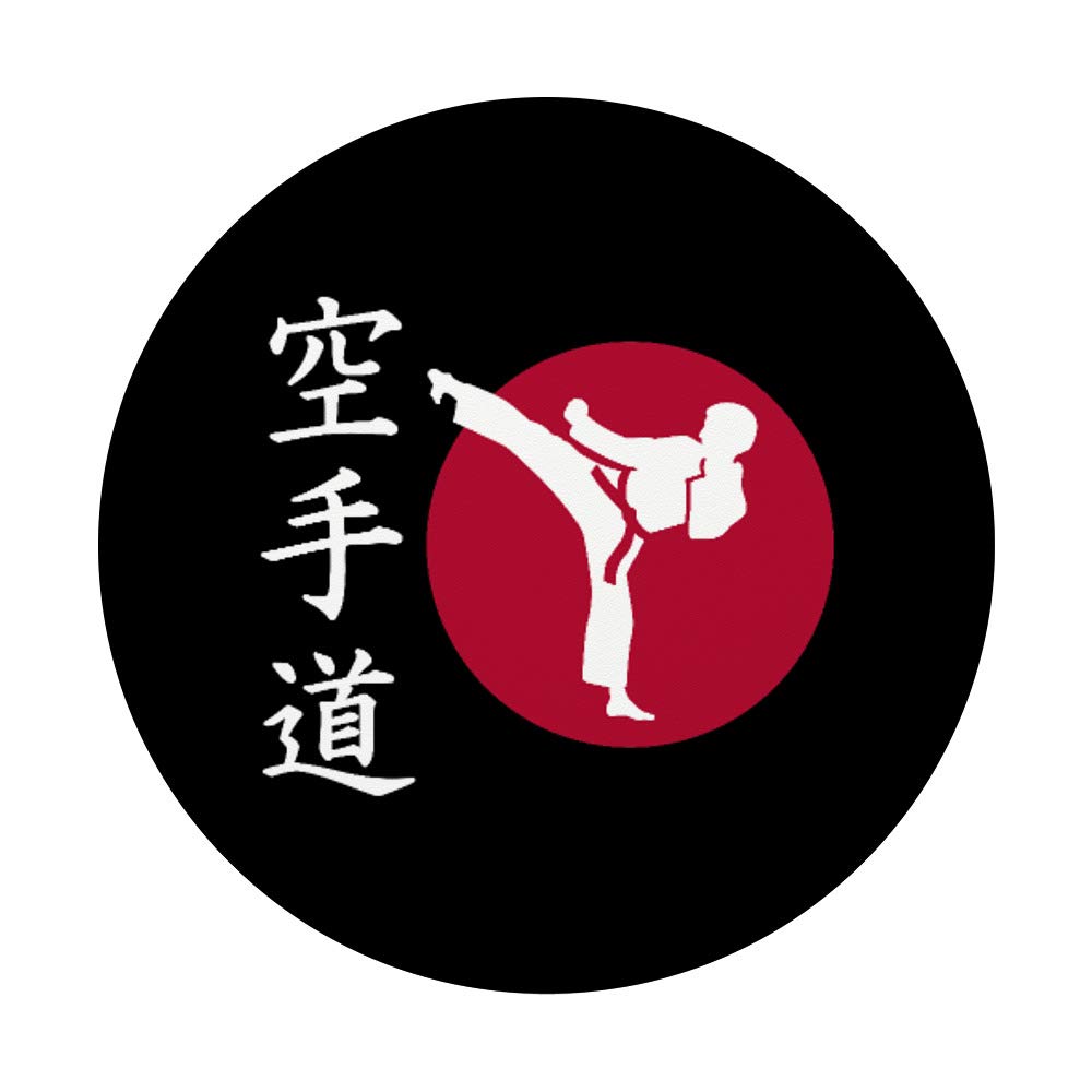 Karate Chinese Symbols PopSockets PopGrip - Interchangeable Phone & Tablet Stand with Grip - Perfect for Martial Arts Fans & Phone Accessories Lovers