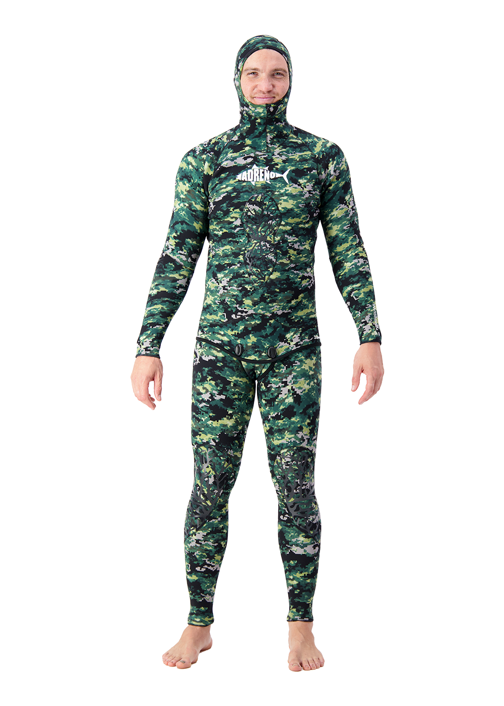 Adreno Invisi Skin 5mm Neoprene Wetsuit with Gloves and Socks Set - Full Body Thermal Protection for Scuba Diving, Snorkeling & Water Sports