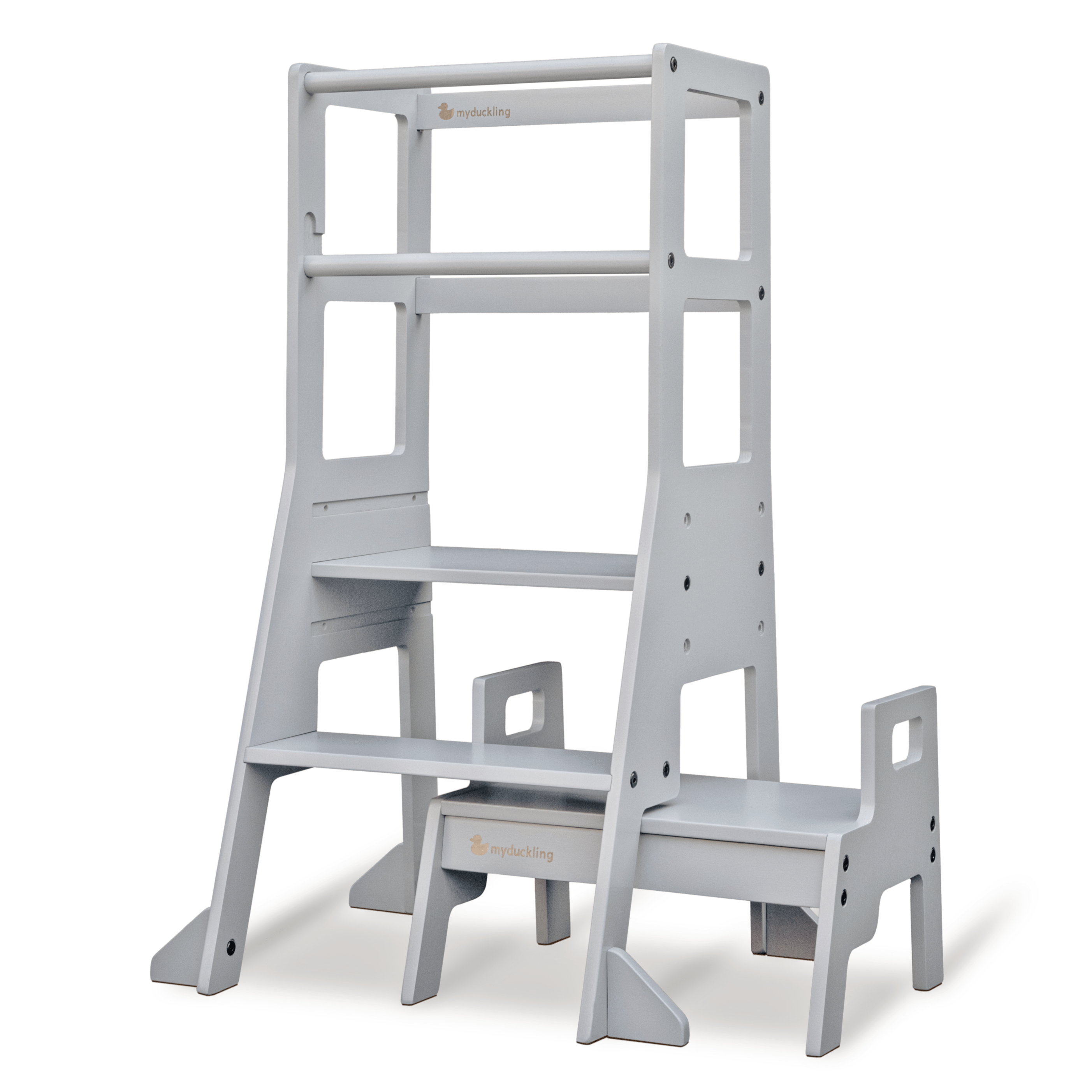 JALA Deluxe Adjustable Wooden Learning Tower for Toddlers - Safe Kitchen Step Stool Helper for Kids Cooking & Baking - Perfect Montessori Educational Tool for Home & Preschool Use