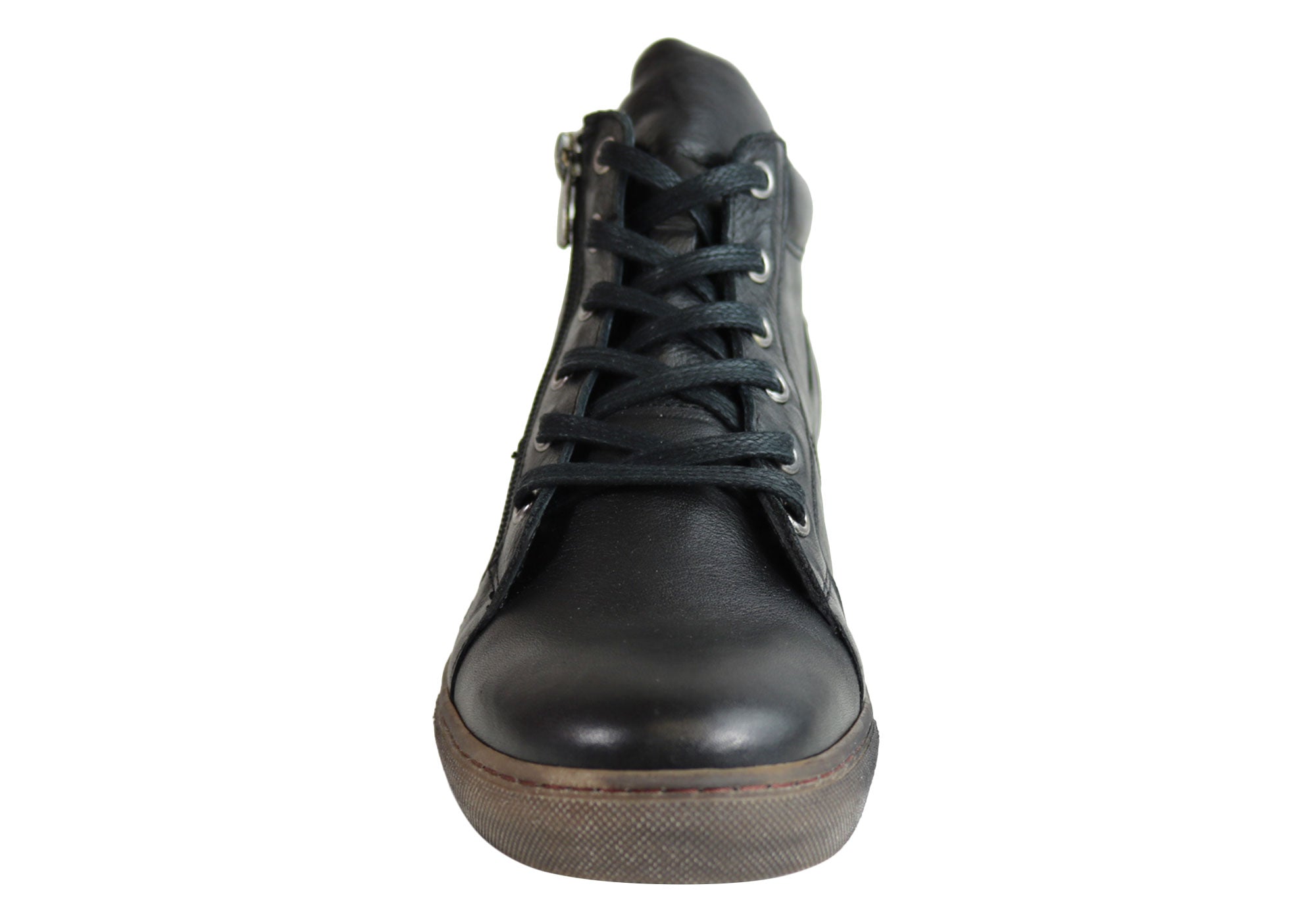 Women's Comfort EG1570 Flat Leather Ankle Boots - European Style for Casual Wear, Office & Walking