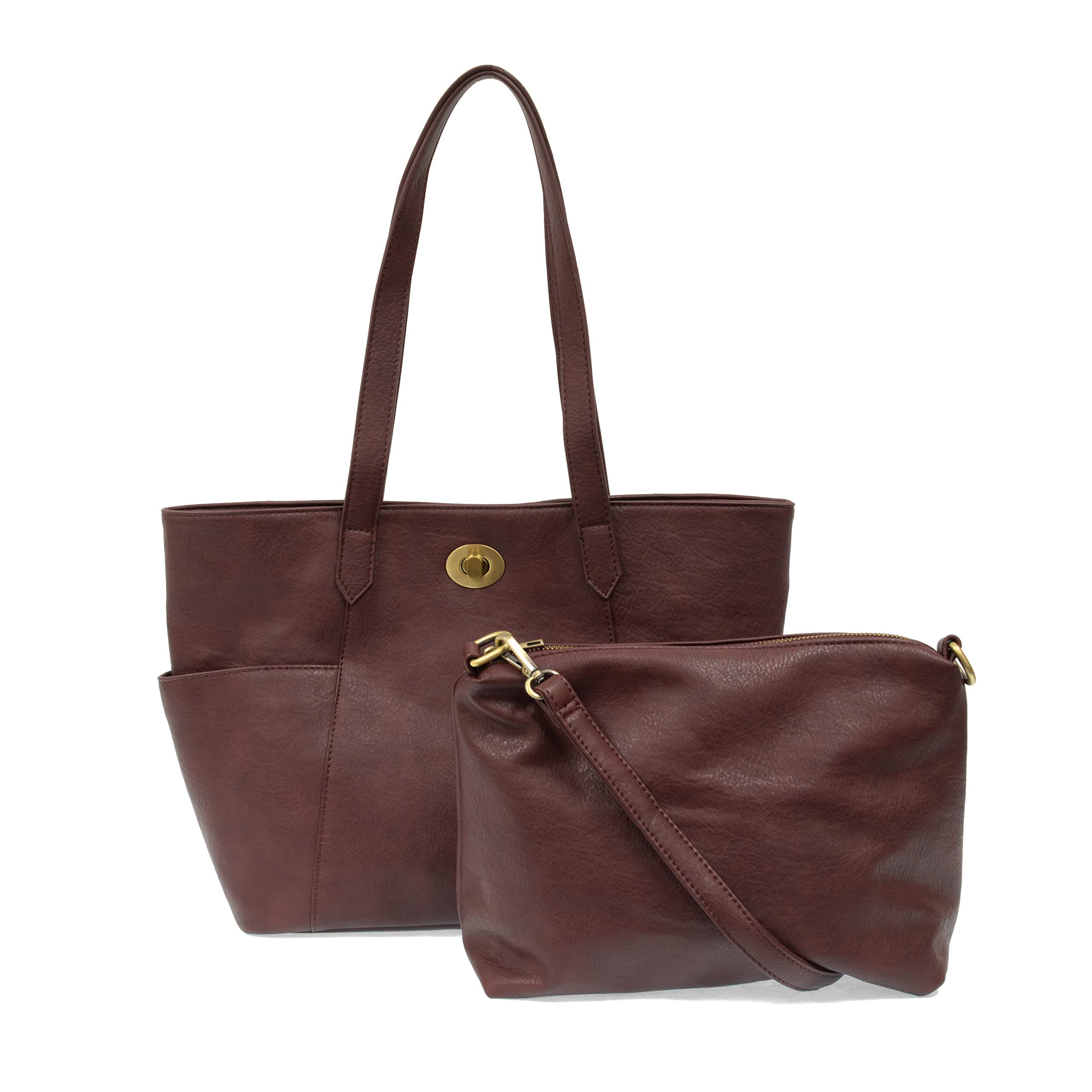 Joy Susan Turn Lock Tote Bag - Judy Vegan Leather Handbag for Women, Stylish Shoulder Bag for Work, Travel & Everyday Use