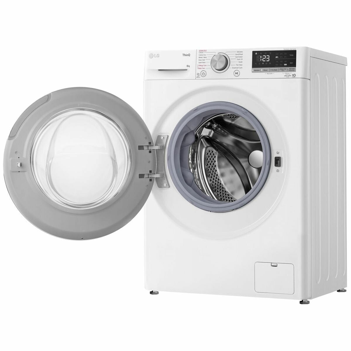 LG 8kg Front Load Washing Machine WV5 1208W - Energy Efficient, Quiet Operation with Smart Inverter Technology - Perfect for Apartments, Small Homes & Laundry Rooms