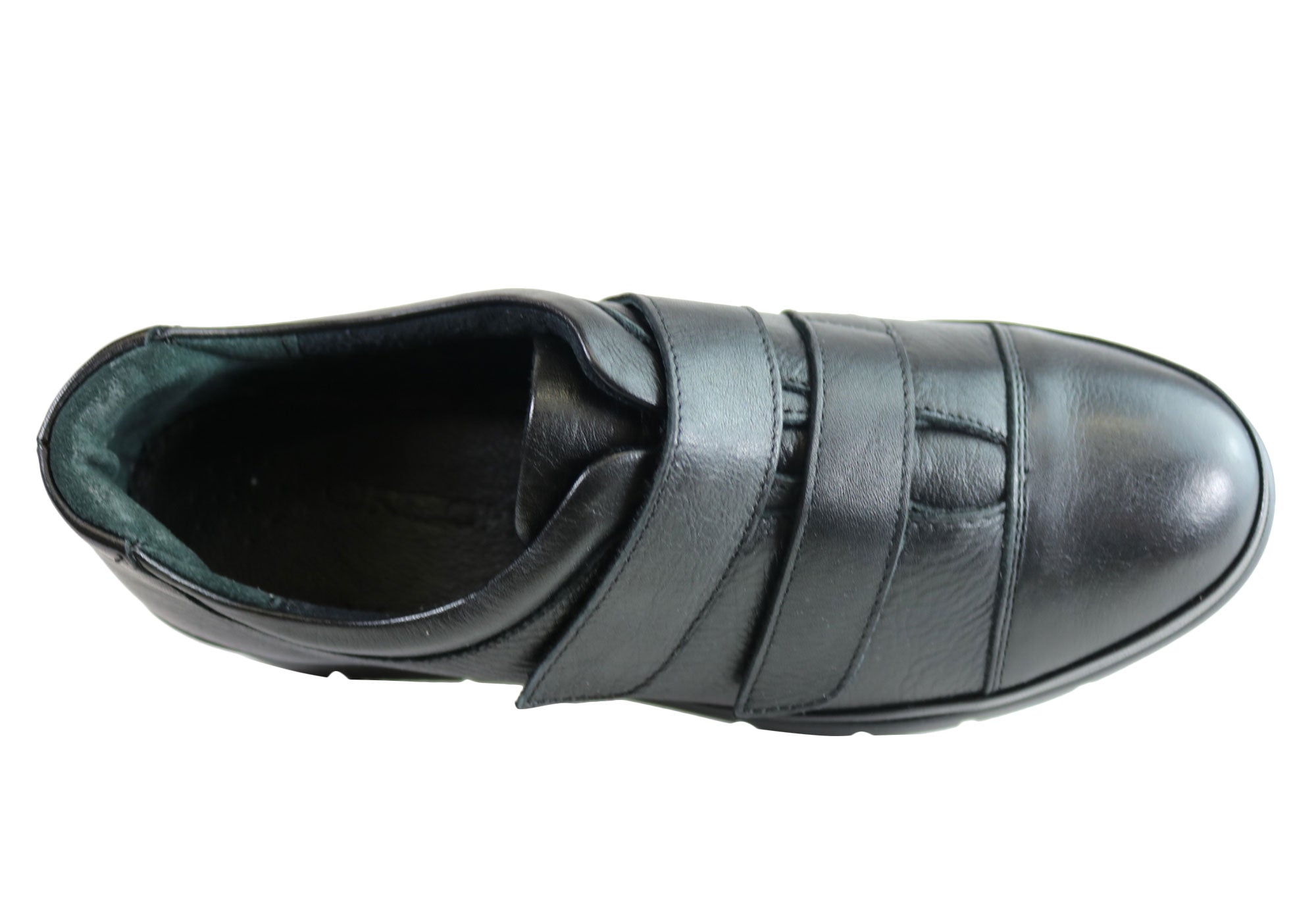 Orizonte Kerri Women's Comfortable Adjustable Strap Leather Flats - European Style Casual Shoes for Work, Walking & Everyday Wear