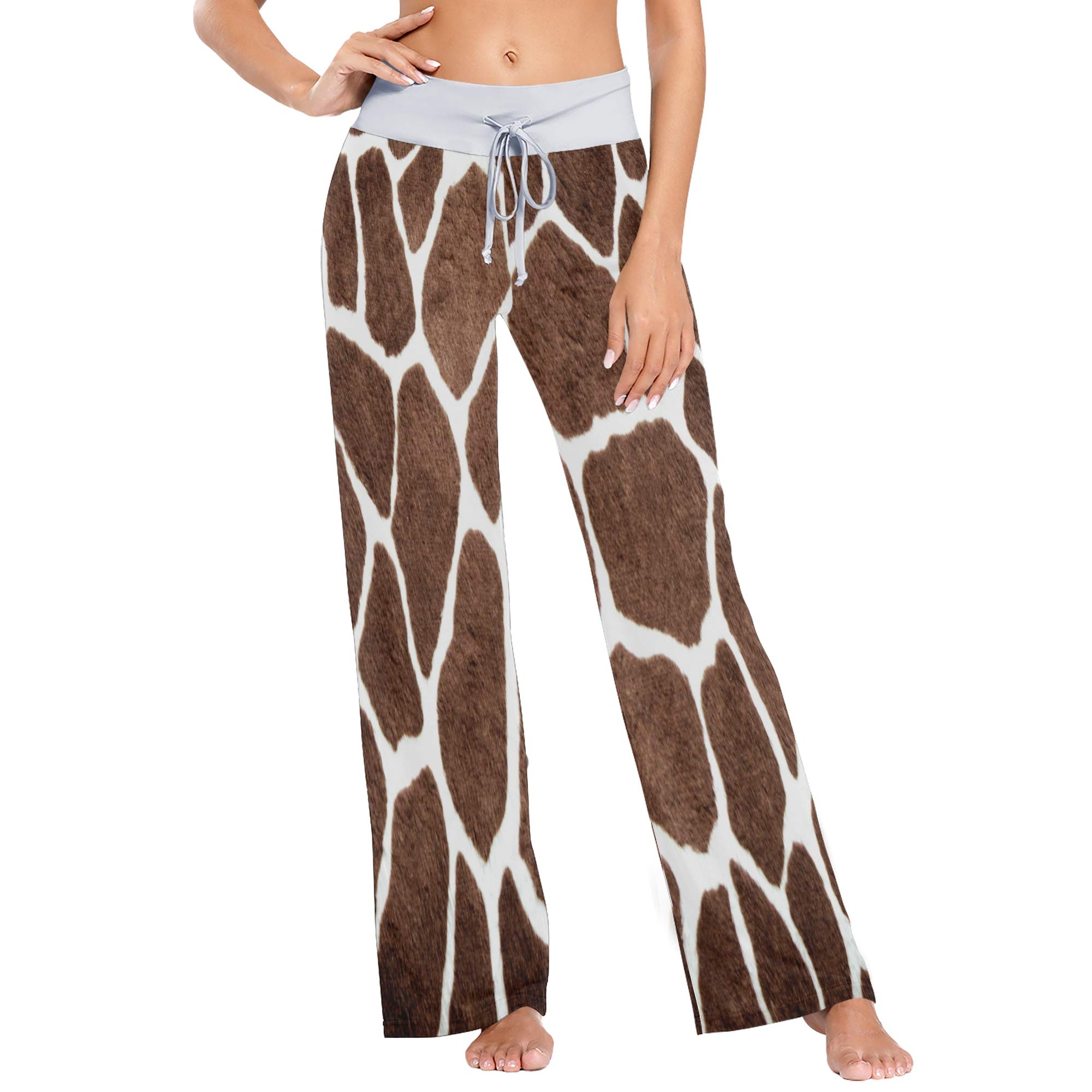 ALAZA Women's Pajama Lounge Pants - Soft Stretchy Wide Leg Sleep Pants for Women - Perfect for Sleeping, Lounging & Yoga at Home