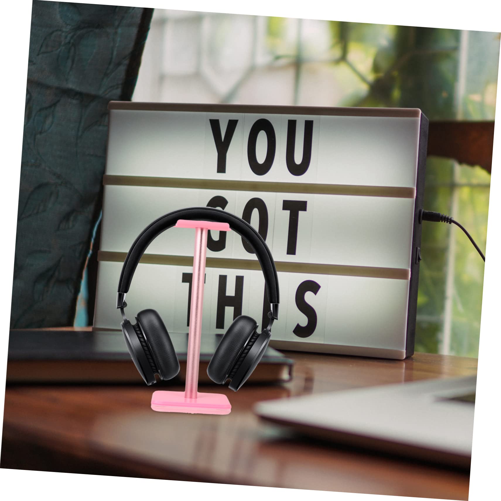 Angoily 2-Pack Premium Gaming Headphone Stand - Heavy Duty Thickened Design Headset Holder with Non-Slip Base - Perfect for Gaming Setups, Office Desks & Streamer Stations