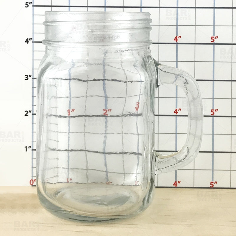 BarConic® 12oz Mason Jar Mugs - Set of 12 Glass Drinking Cups with Handle - Perfect for Iced Coffee, Smoothies, Cocktails & Home Decor