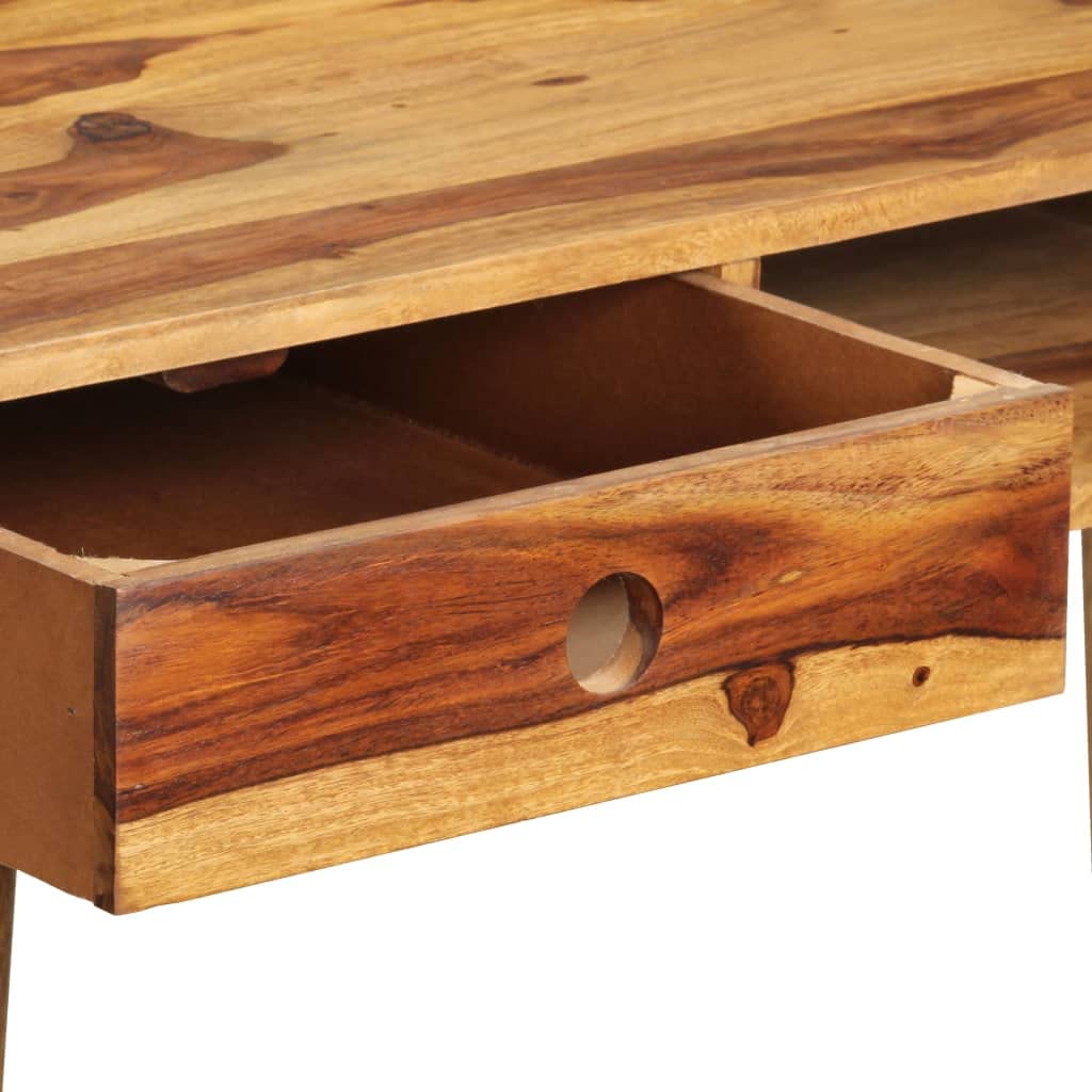Solid Sheesham Wood Writing Desk - 43.3