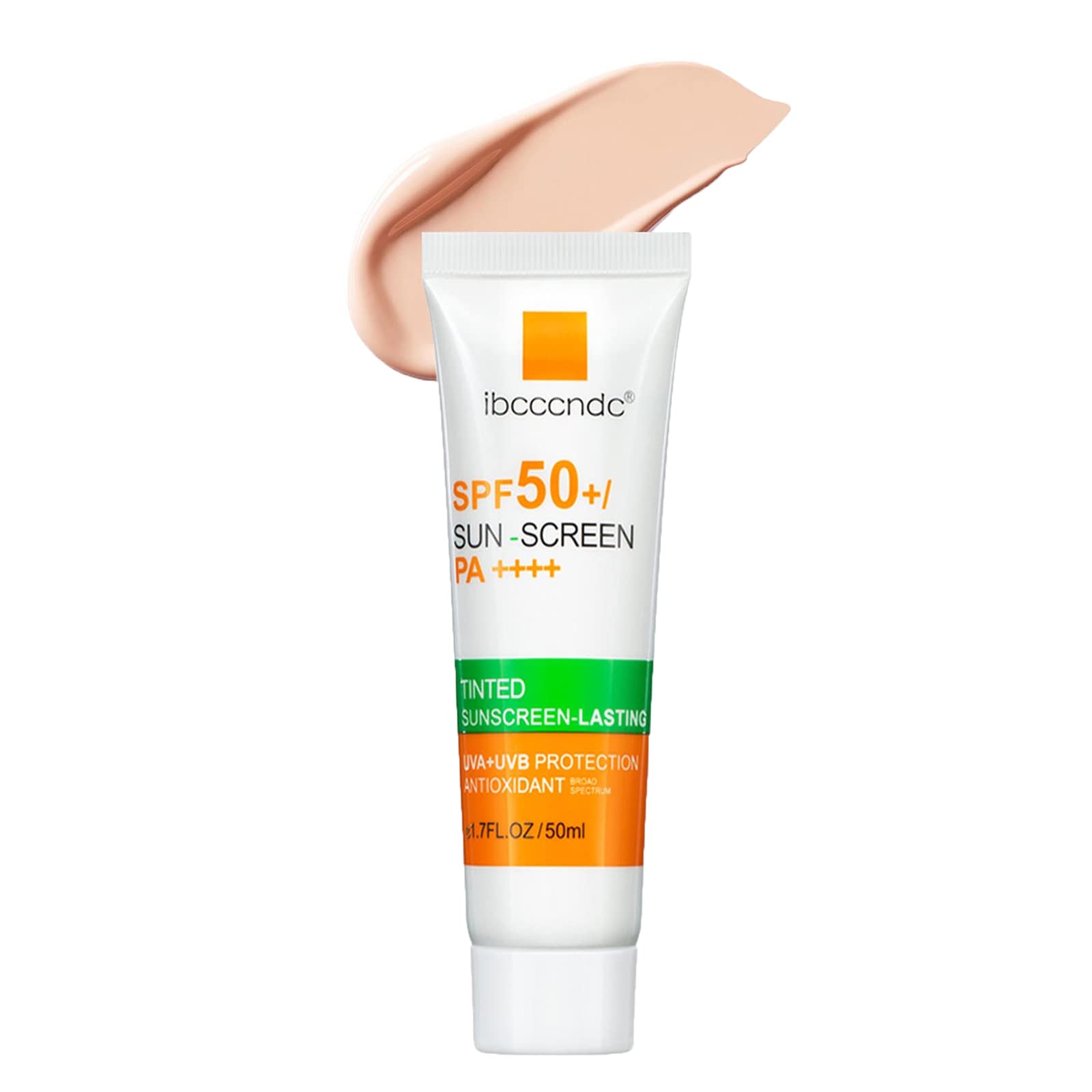 SPF 50 Face Sunscreen - Whitening, Waterproof, Anti-Sweat, Non-Greasy & Refreshing Sun Protection (1pc) - Perfect for Beach, Swimming & Outdoor Activities