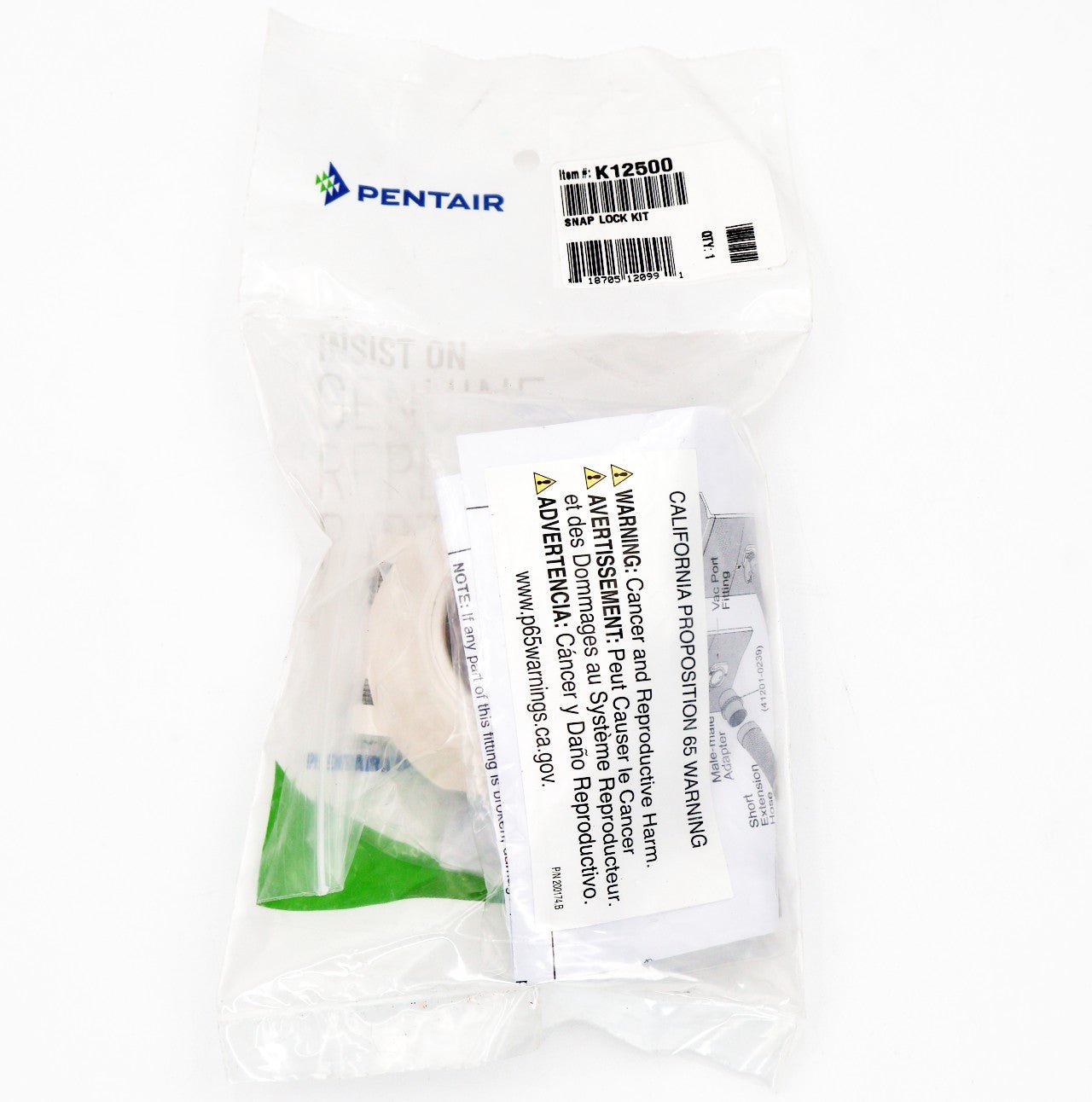 Pentair Kreepy Kruiser Snap Lock Fitting K12500 - Replacement Pool Cleaner Part for Easy Maintenance | Perfect for Inground Pool Cleaning Systems