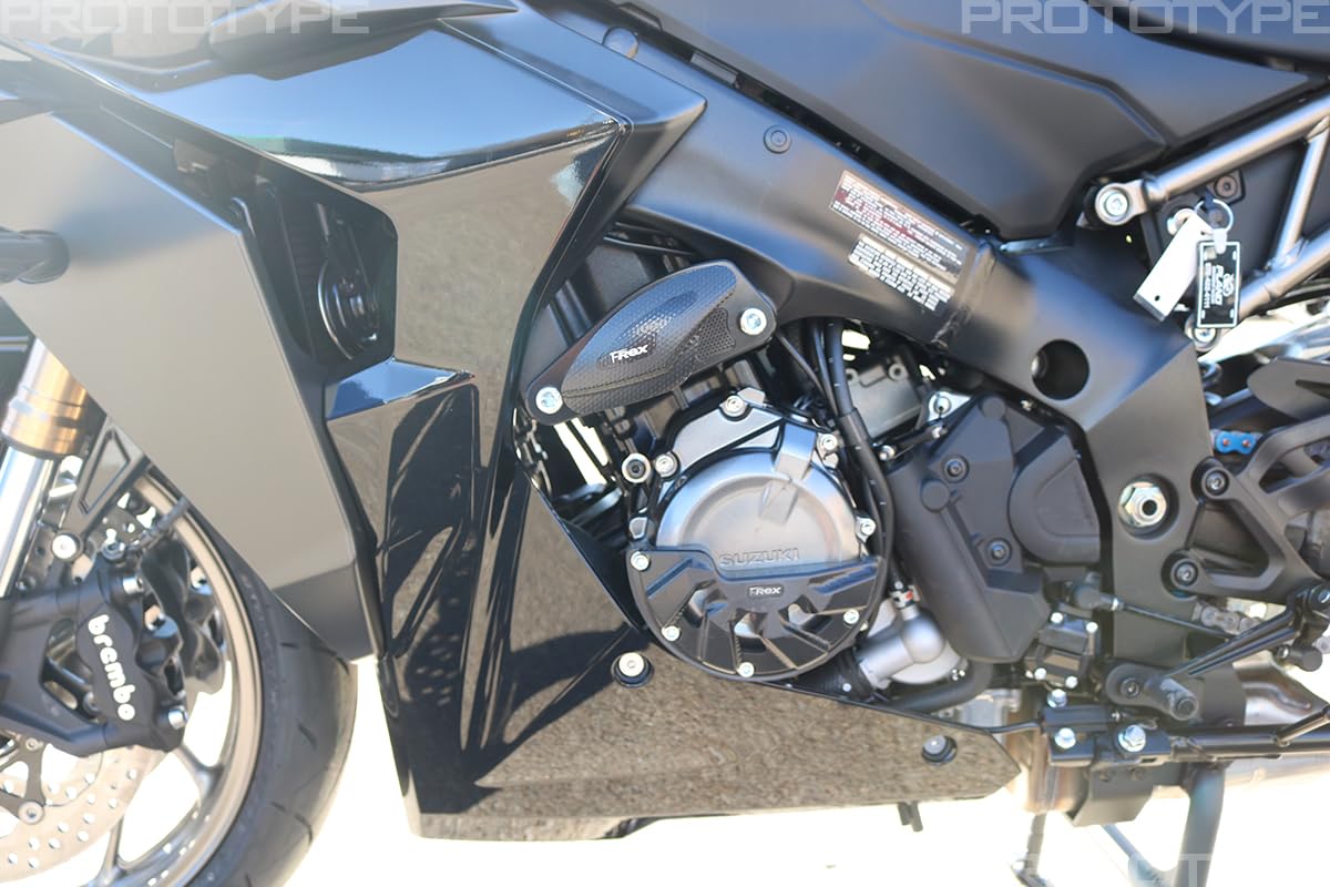 T-Rex Racing No Cut Frame Sliders for Suzuki GSX-S1000, GSX-S1000GT, GSX-S1000GX+, Katana - Durable Aluminum Motorcycle Protection - Perfect for Street Riding, Track Days & Crash Protection