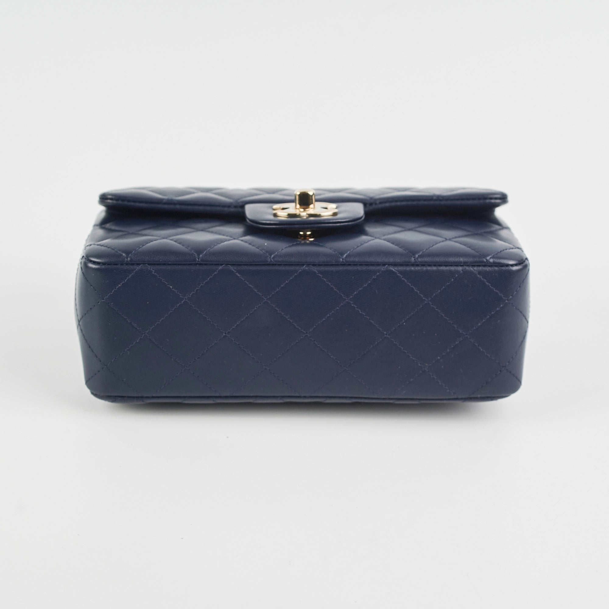 Chanel Mini Rectangular Navy Blue Quilted Caviar Leather Crossbody Bag - Luxury Designer Handbag for Women, Perfect for Evening Events & Date Nights