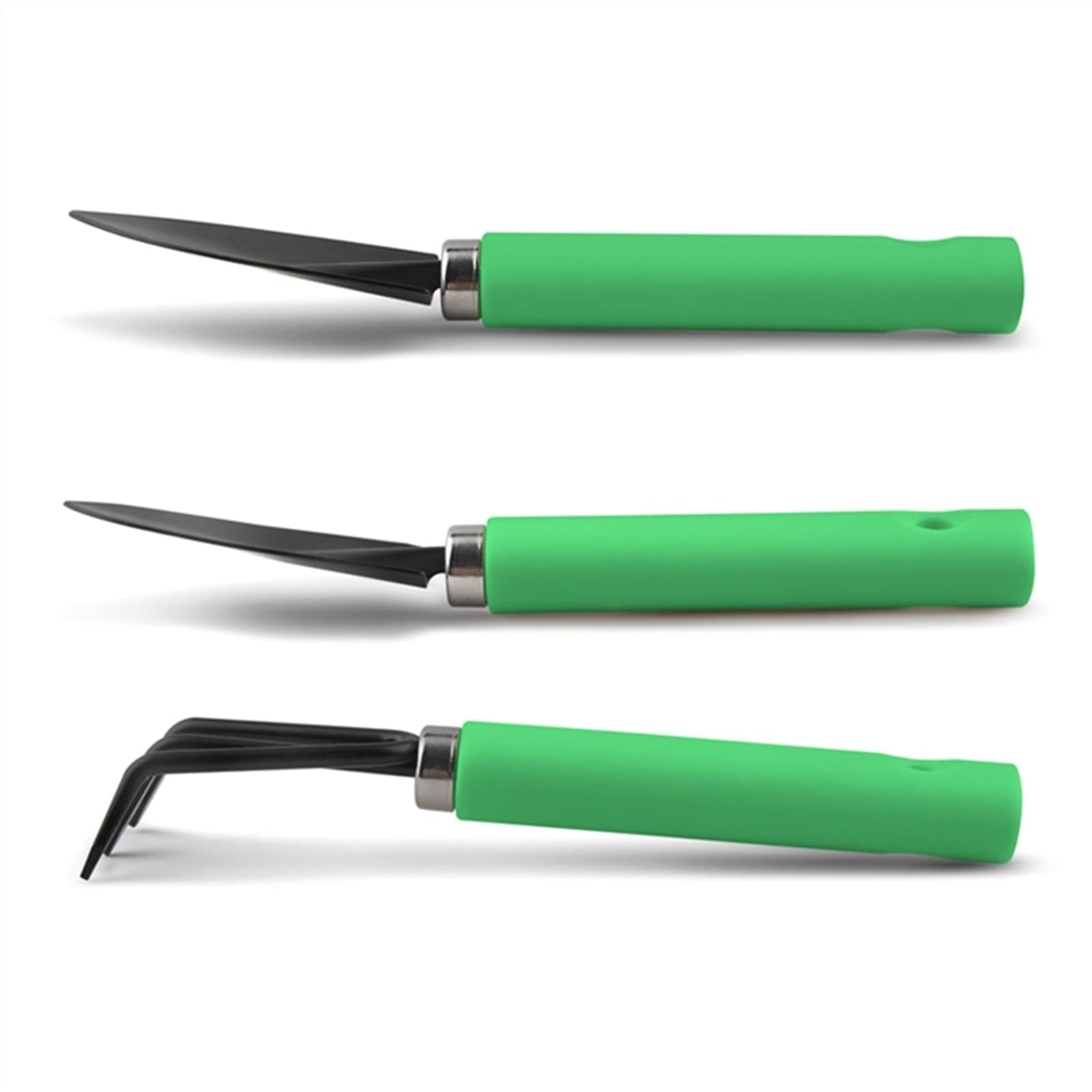 3-Piece Mini Garden Shovel Rake Spade Set - Wooden Handle Bonsai Tools for Potted Plants, Flowers & Gardening - Perfect for Indoor Herb Gardens, Succulent Care & Small Space Gardening (Color: 01)