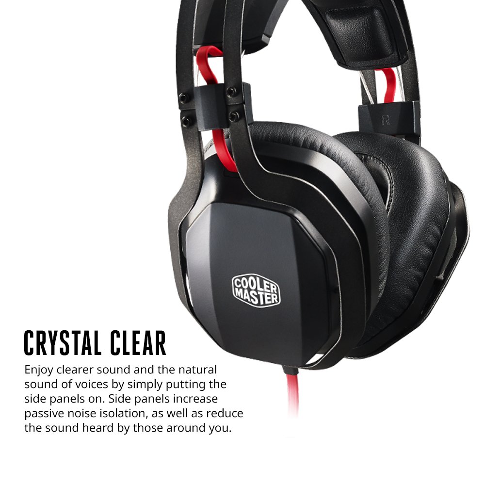 Cooler Master SGH-4700-KKTA1 MasterPulse Over-Ear Gaming Headset with Bass FX Technology - Noise Cancelling Headphones for PC, PS5, Xbox & Mobile - Perfect for Gaming, Music & Online Meetings